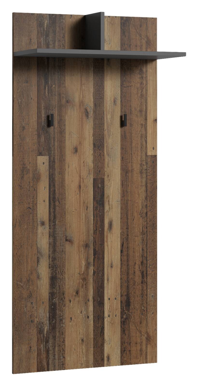 Wandpaneel BEN Eiche Old Wood Nachbildung anthrazit B/H/T: ca. 60x136x27 cm