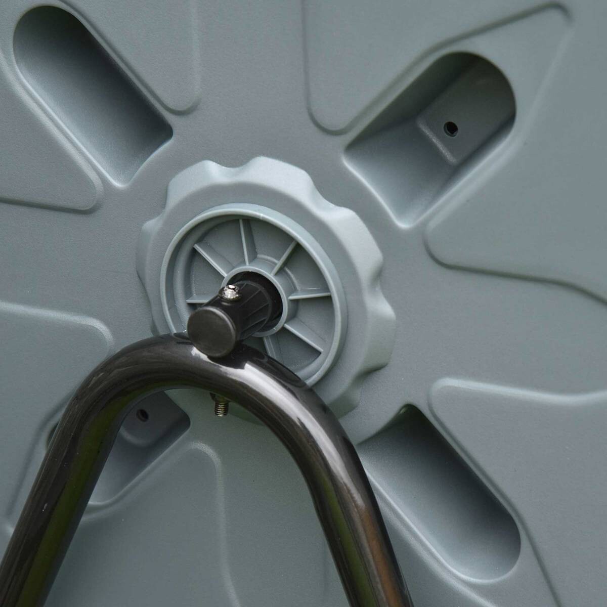 Outsunny Komposttrommel grau B/H/L: ca. 65x96x71 cm