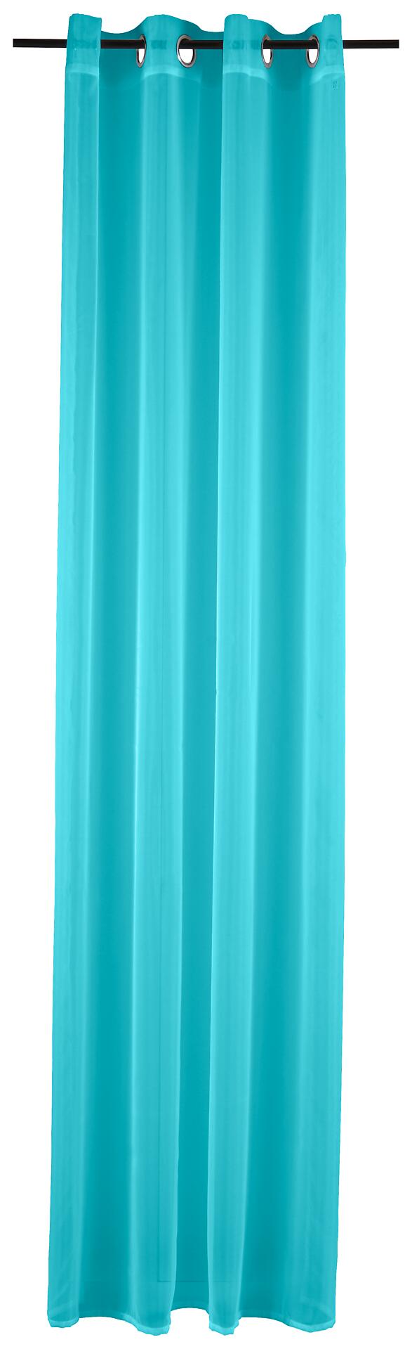 POCOline Ösenvorhang Micha blau B/L: ca. 135x235 cm