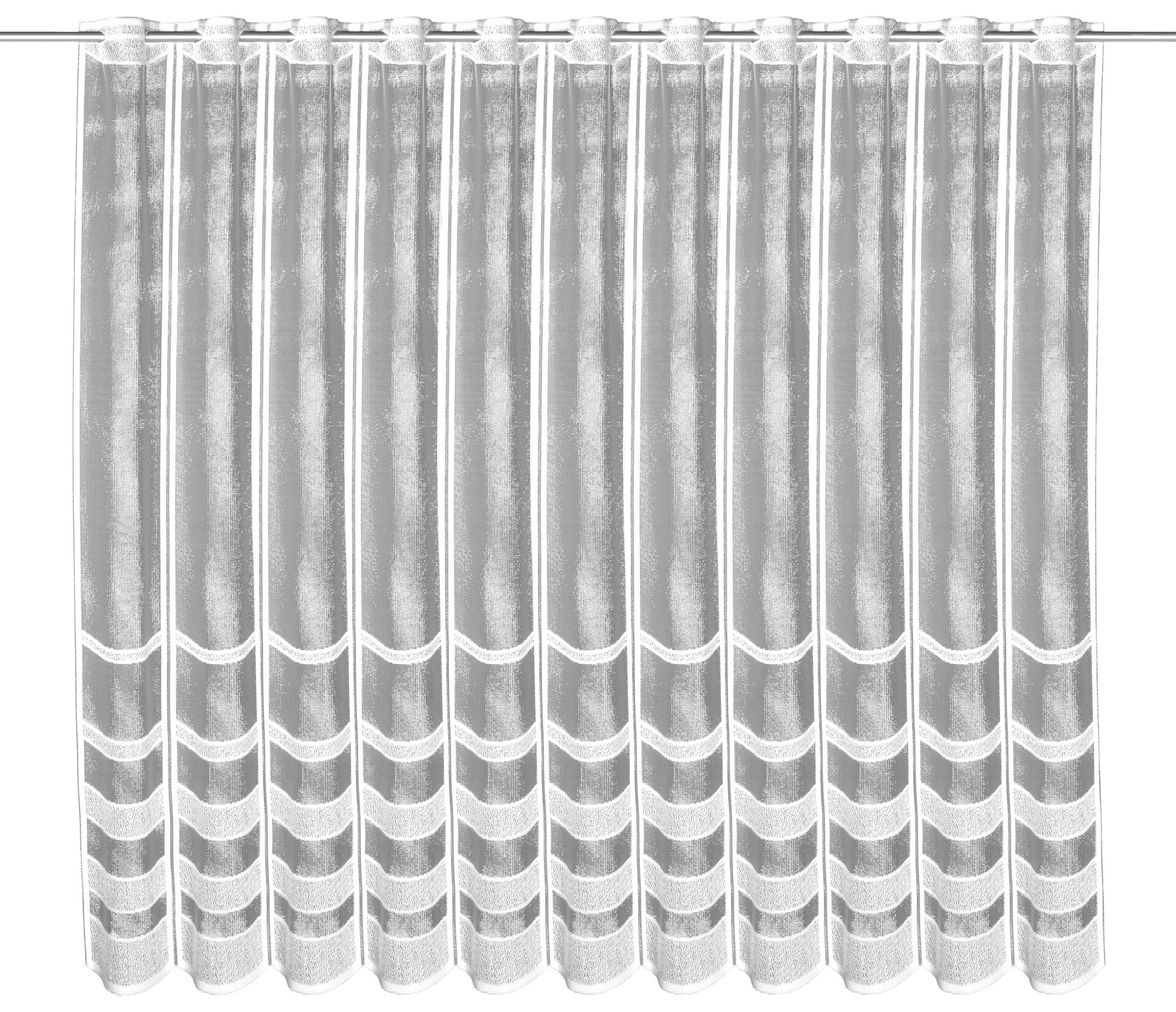 creative lifestyle Scheibengardine Alma weiß B/L: ca. 150x110 cm