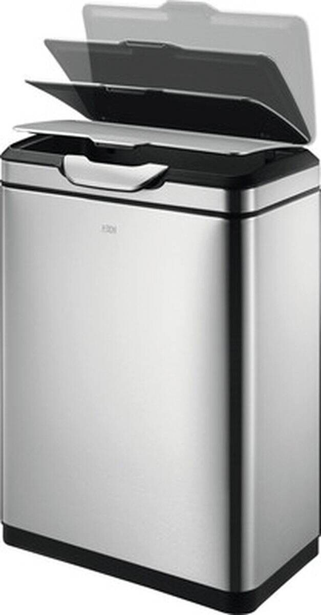 EKO Mülleimer silber B/H: ca. 29x67,4 cm