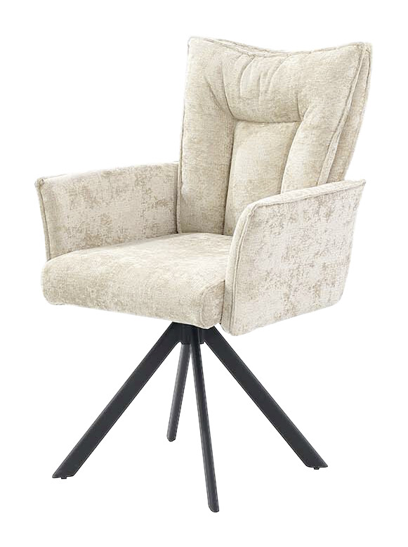 Armlehnstuhl  beige Microfaser B/H/T: ca. 61x94x65 cm