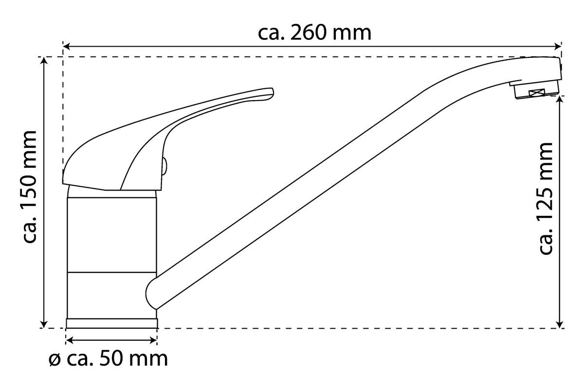 Spültisch-Armatur Grande Vita Classic Chrom