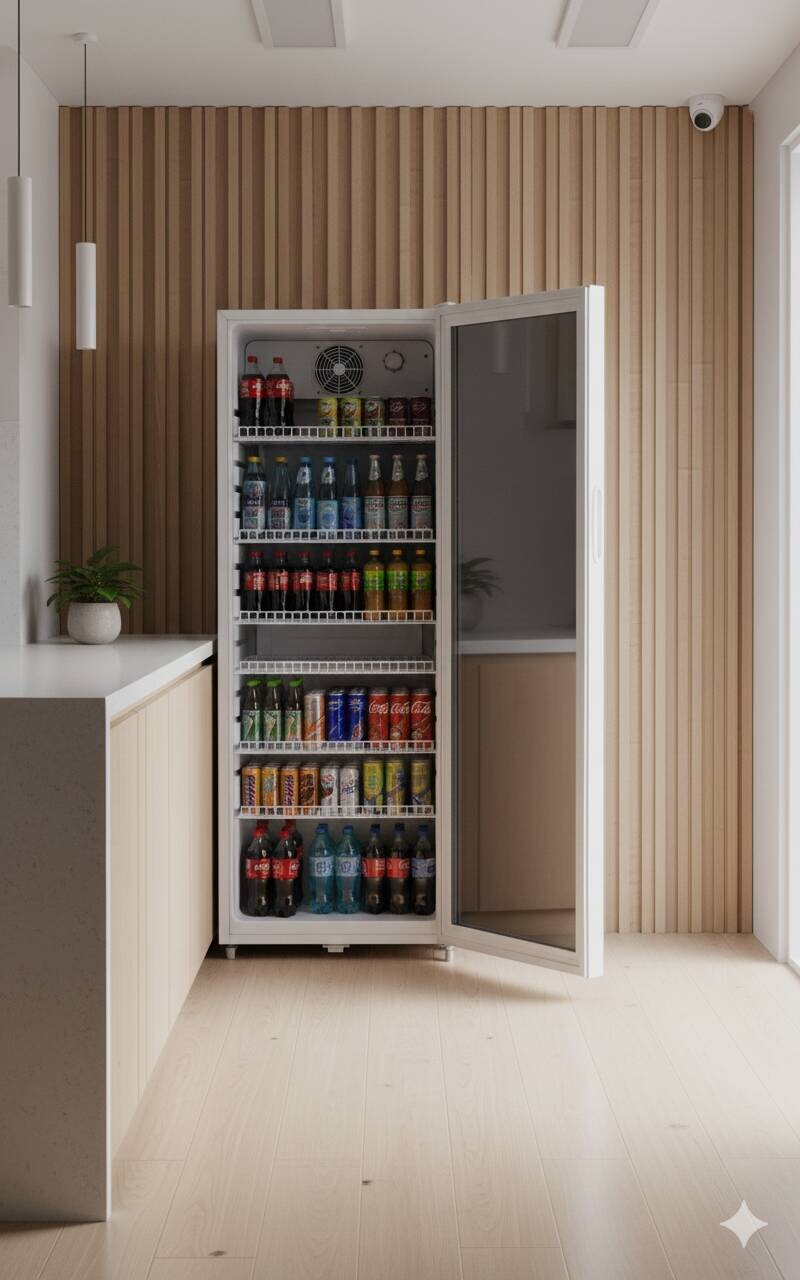 POCOline Glastürkühlschrank GTK 140-237 weiß B/H/T: ca. 54x140x55 cm