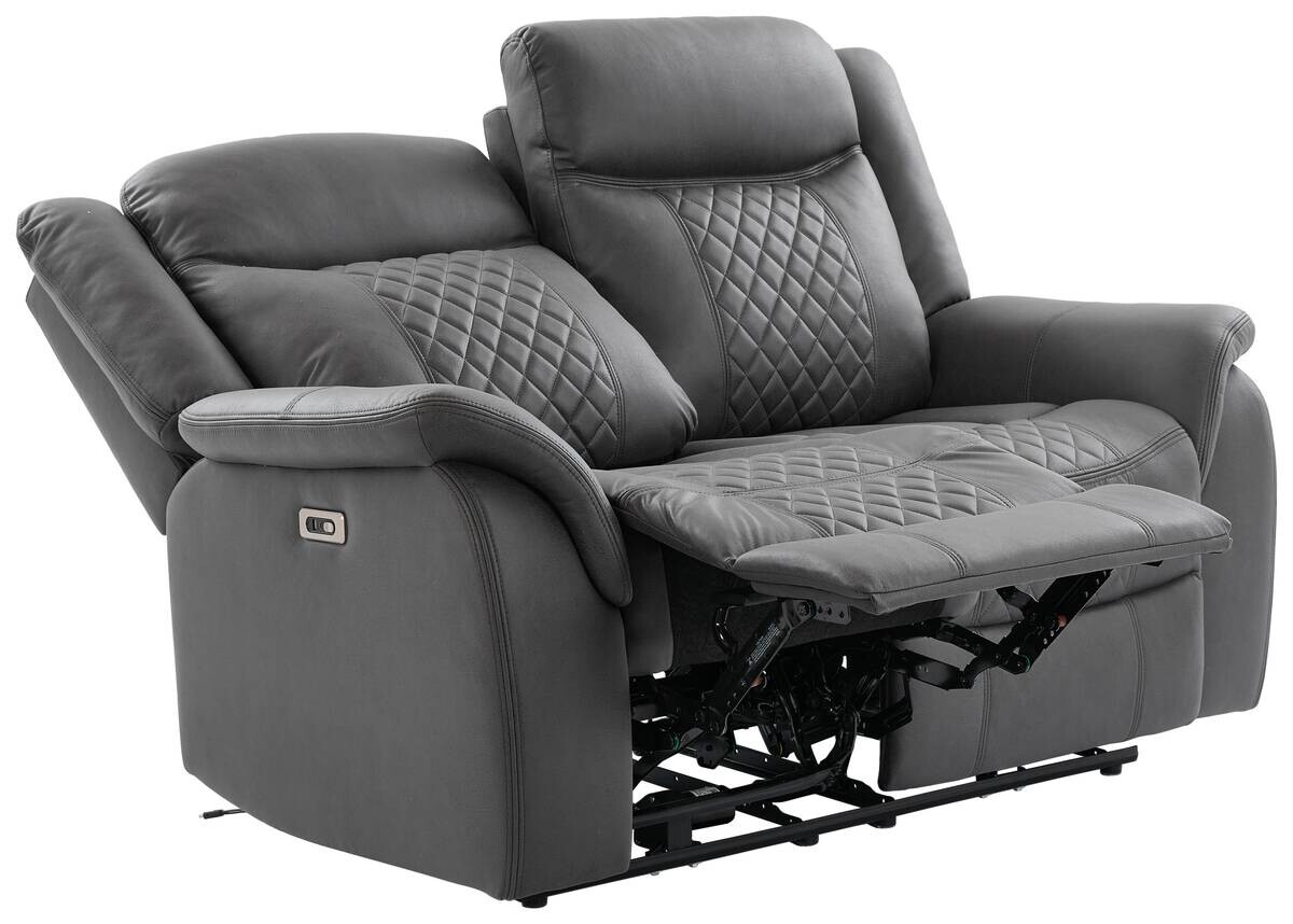 Sofa Pedro grau Microfaser B/H/T: ca. 162x108x94 cm