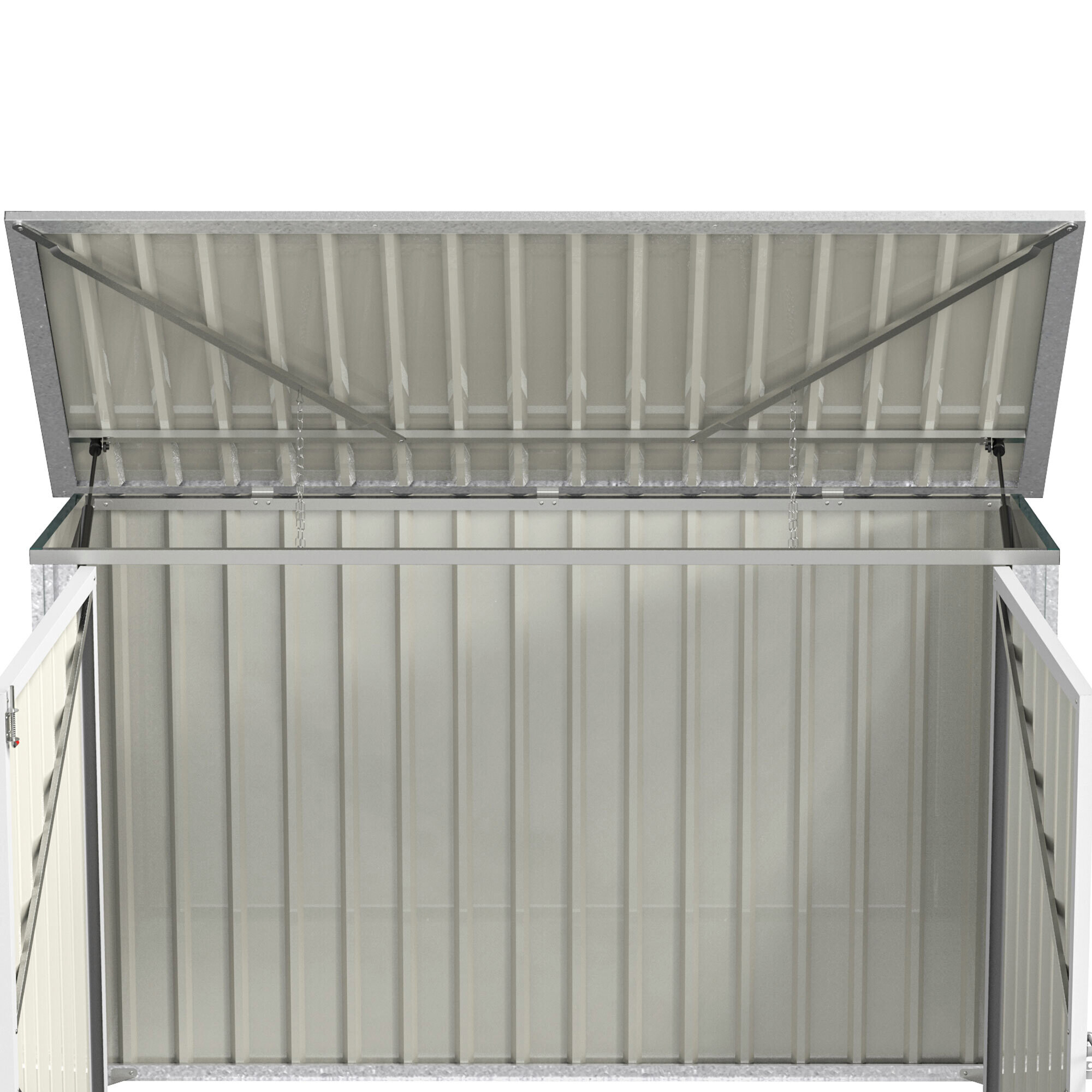 Outsunny Mülltonnenbox grün B/H/L: ca. 105x129x178 cm