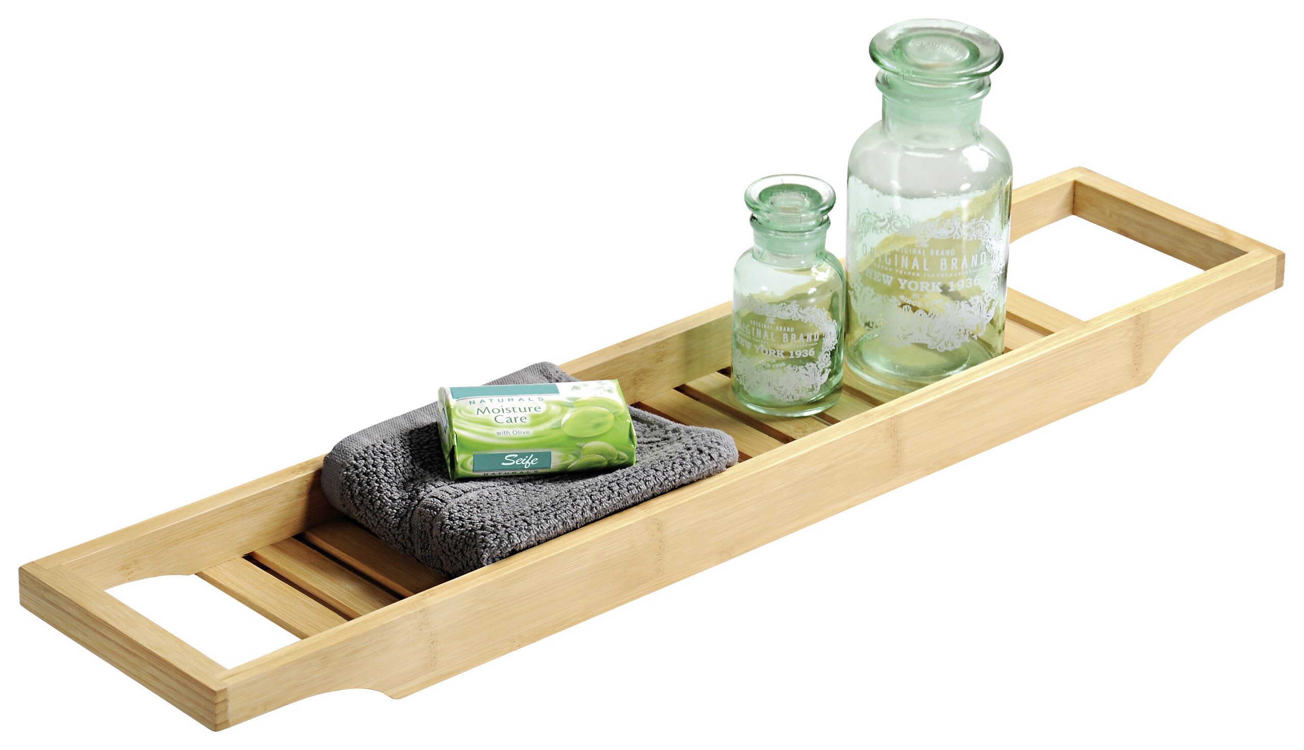 Kesper Badewannenablage natur Bambus B/H/L: ca. 14,5x4,4x70 cm