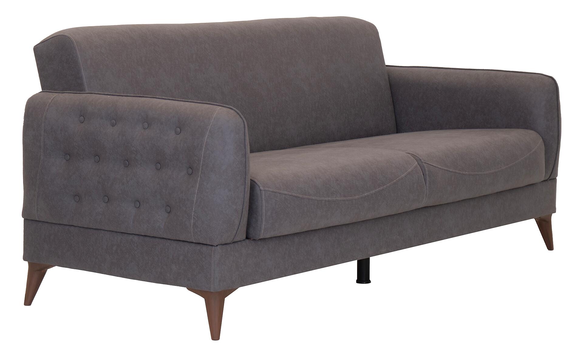 Sofa 3-2-1 Mislina blaugrau Microfaser