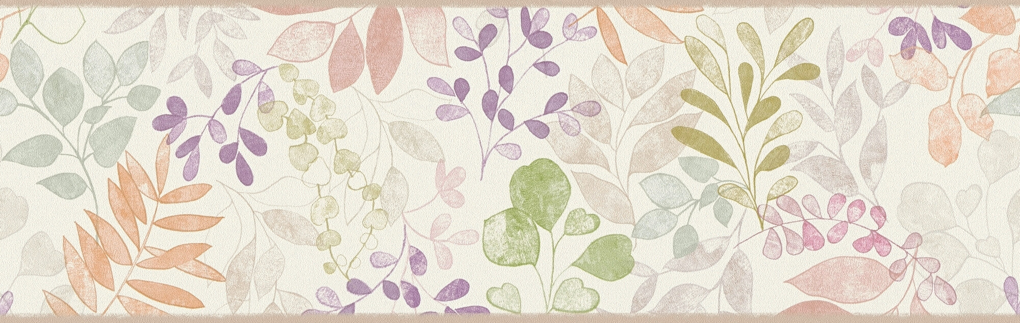 A.S.Creation Bordüre beige grau grün B/H/D: ca. 17x500x6,8 cm