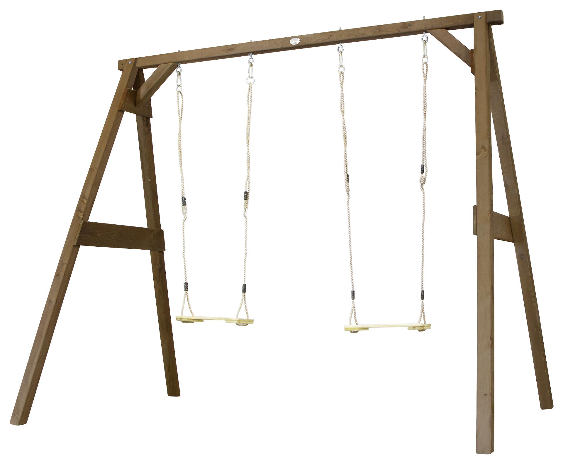 AXI Doppelschaukel braun B/H/T: ca. 254x207x160 cm