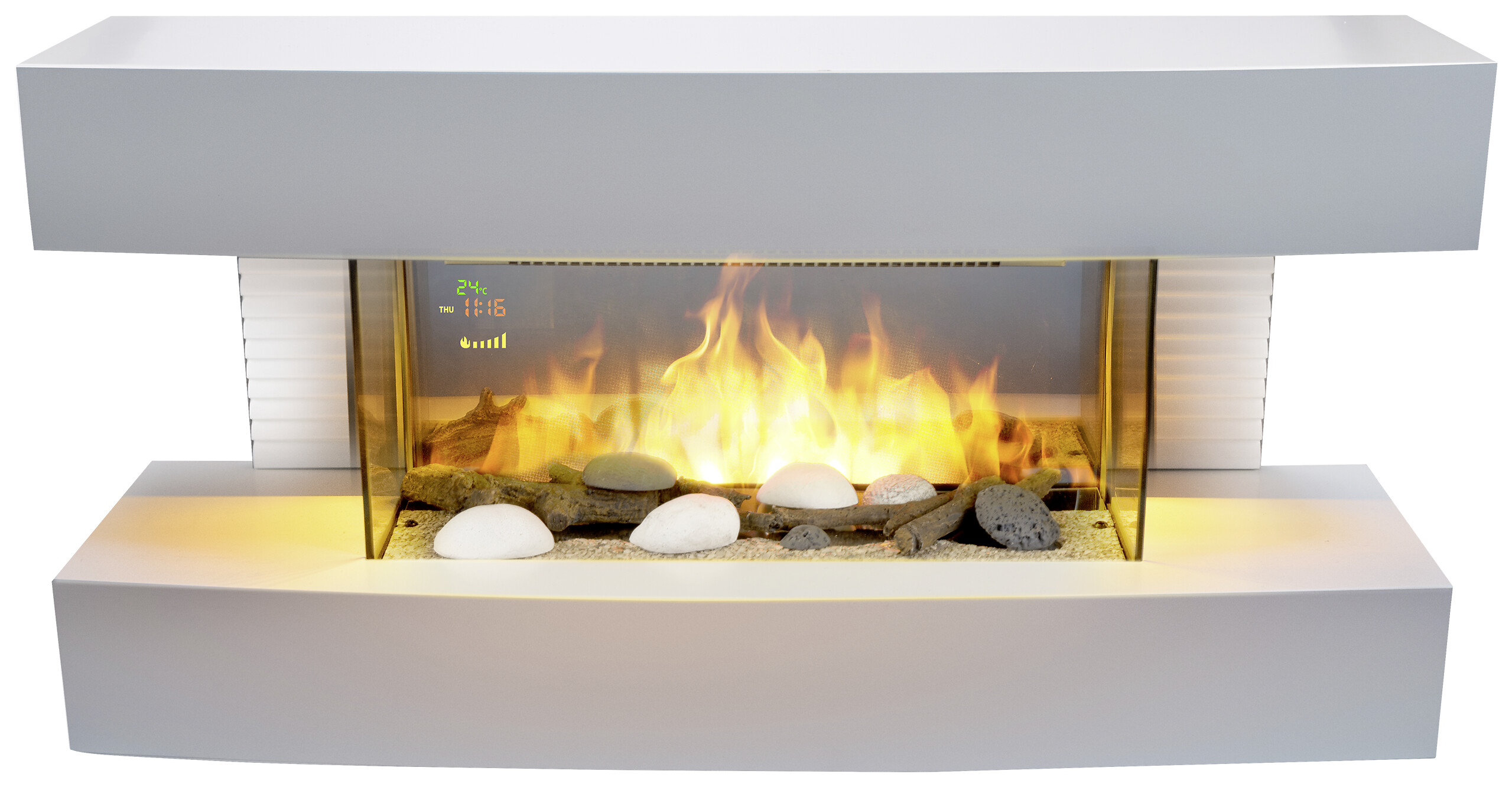 Elektrokamin weiß B/H/L: ca. 20x41,5x81 cm ca. 2000 W