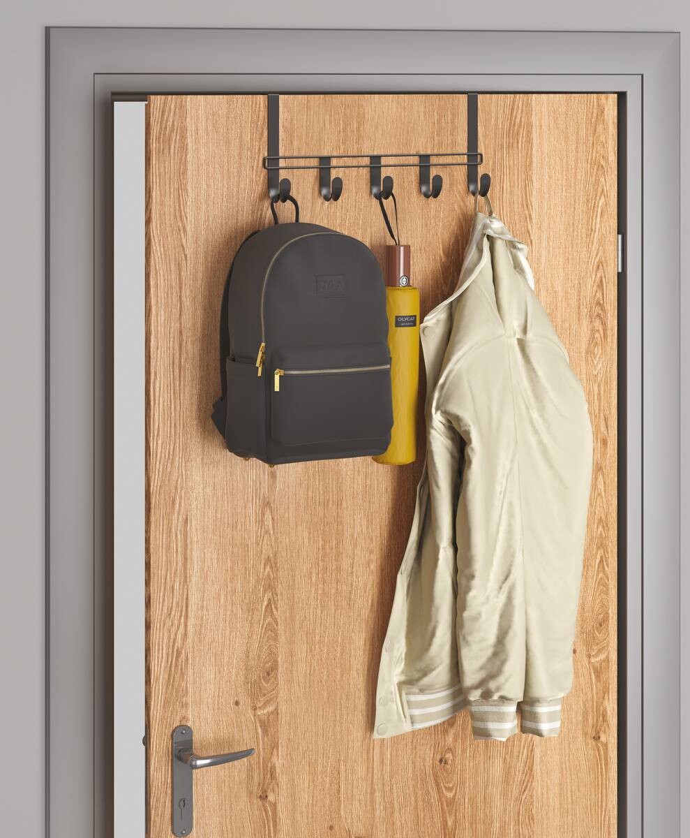 Metaltex Türgarderobe schwarz Metall B: ca. 38 cm