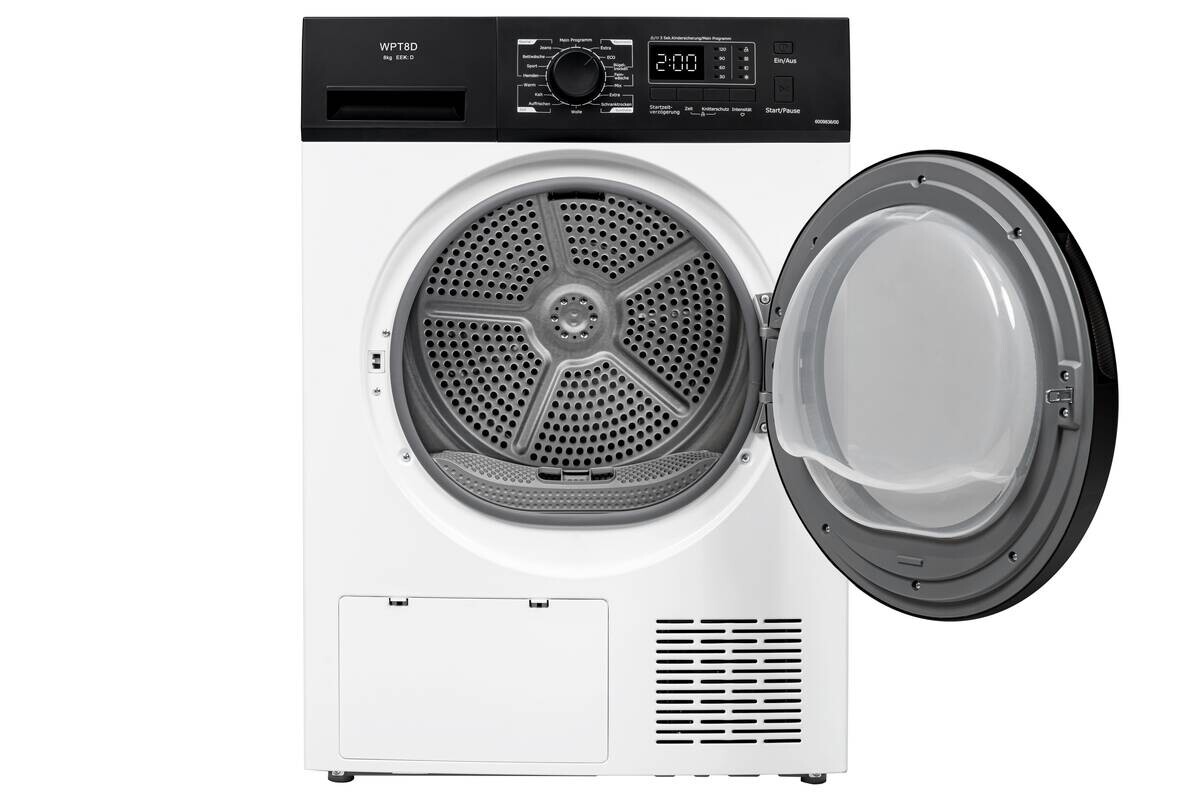 POCOline Wärmepumpentrockner WPT8D weiß B/H/T: ca. 60x85x60 cm ca. 8 kg