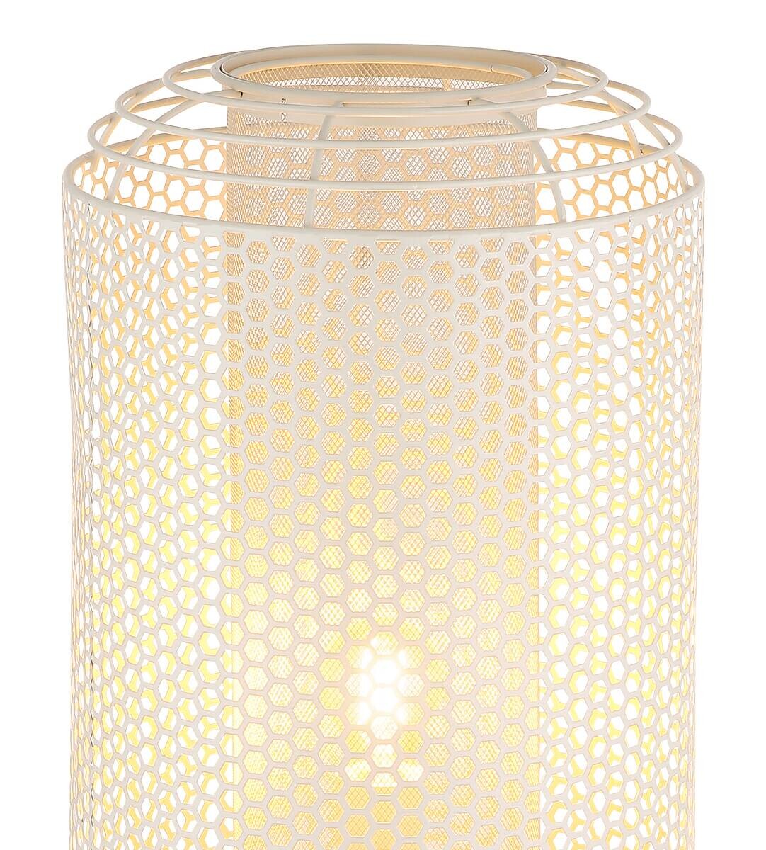 GLOBO Stehleuchte creme Metall H/D: ca. 110x30 cm E27 1 Brennstellen