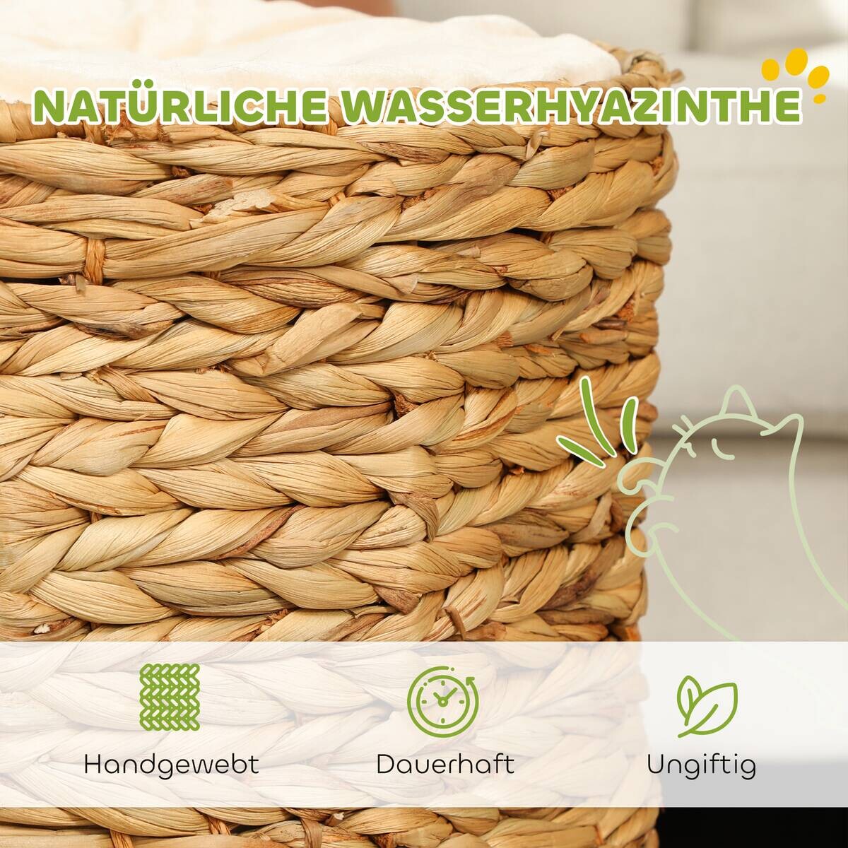 PawHut Kratztonne braun Stahl B/H/L: ca. 40x50x40 cm