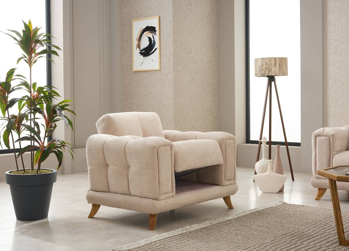 Sofa 3-2-1 Rixos beige Webstoff