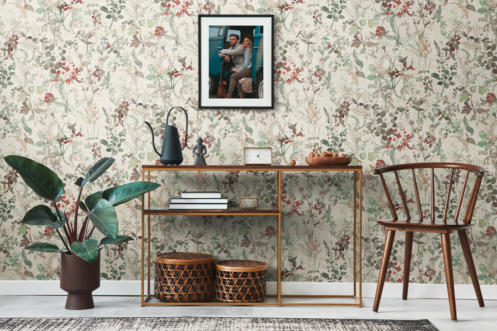 A.S.Creation Vliestapete rot weiß grün B/H/D: ca. 53x1005x9 cm