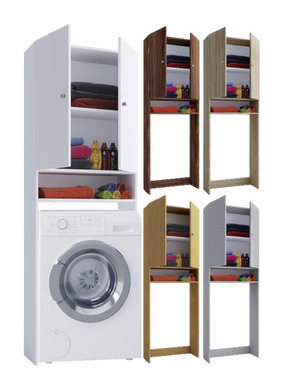 Waschmaschinenschrank braun Buche B/H/T: ca. 64x182x27 cm