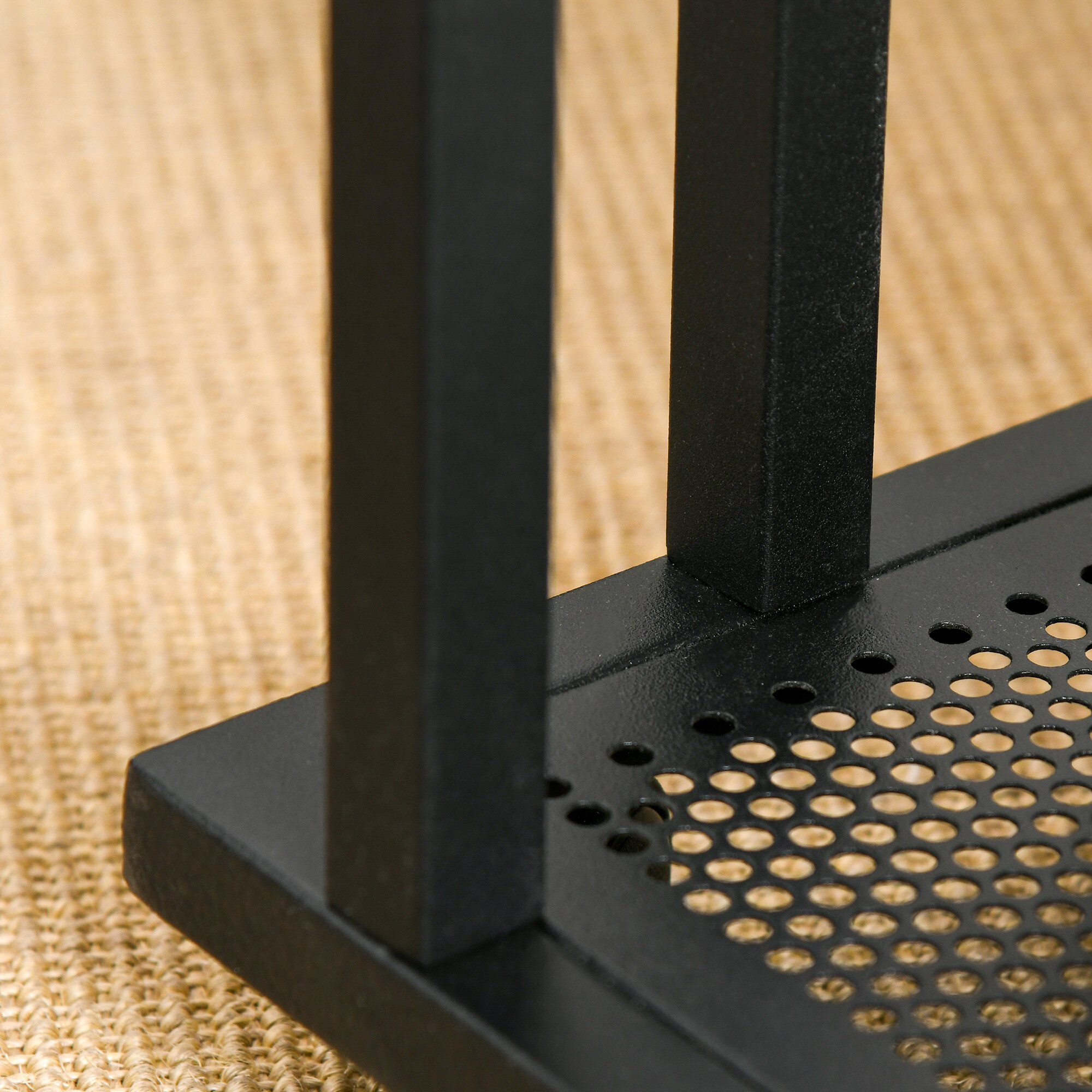 Beistelltisch 833-606 schwarz walnuss B/H/T: ca. 51x65x36 cm