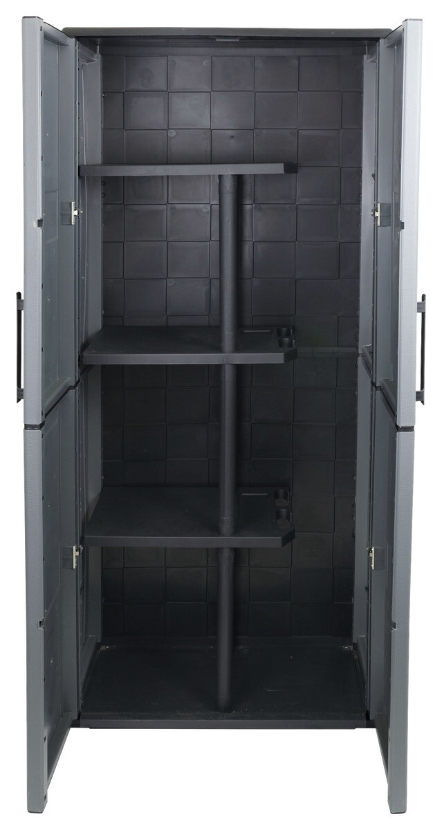 ArtPlast Kunststoffschrank Free dunkelgrau Kunststoff B/H/T: ca. 68x163x37 cm