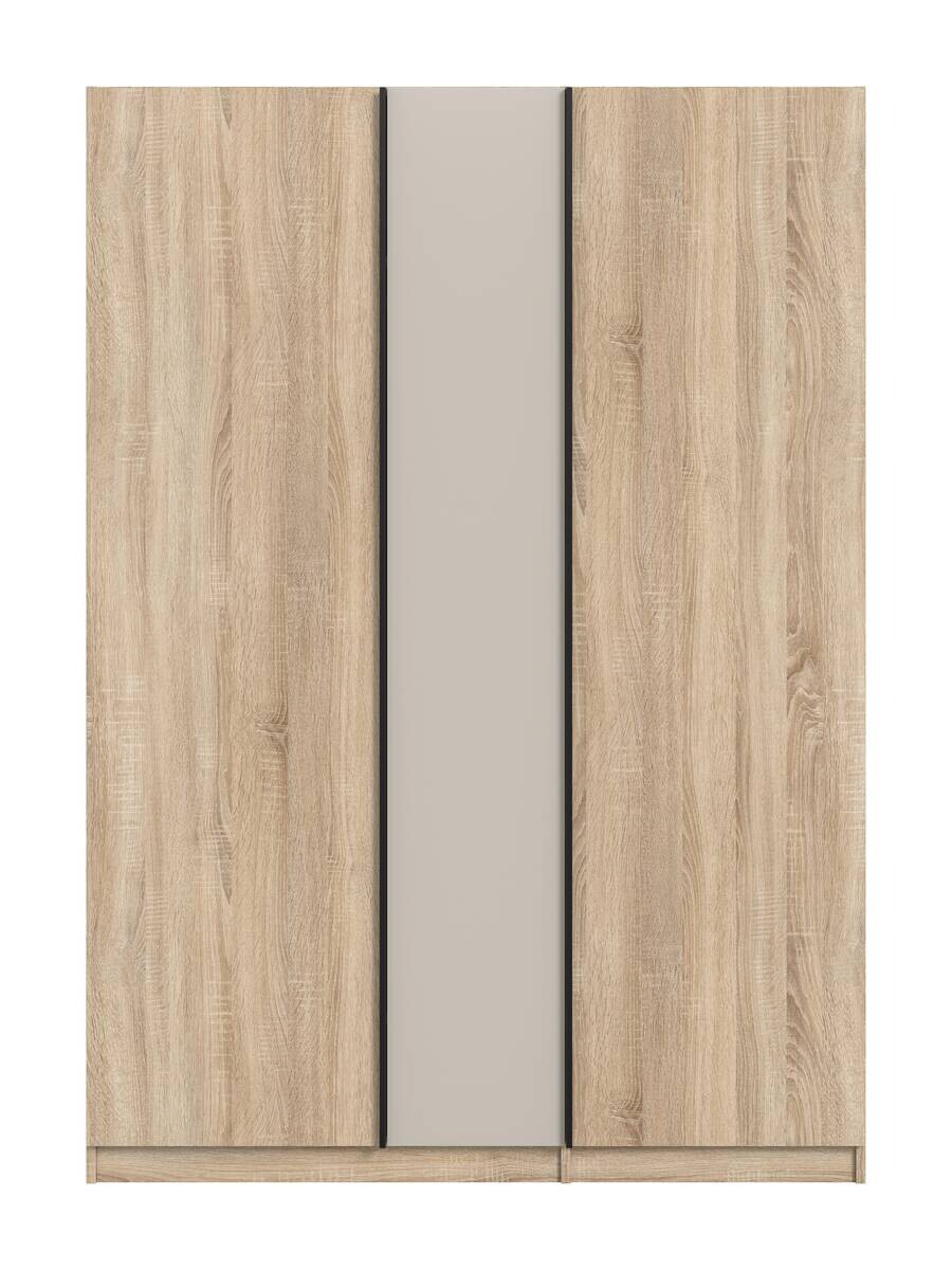 Kleiderschrank OAKLAND Eiche Sonoma Nachbildung Cashmere B/H/T: ca. 130x183x53 cm