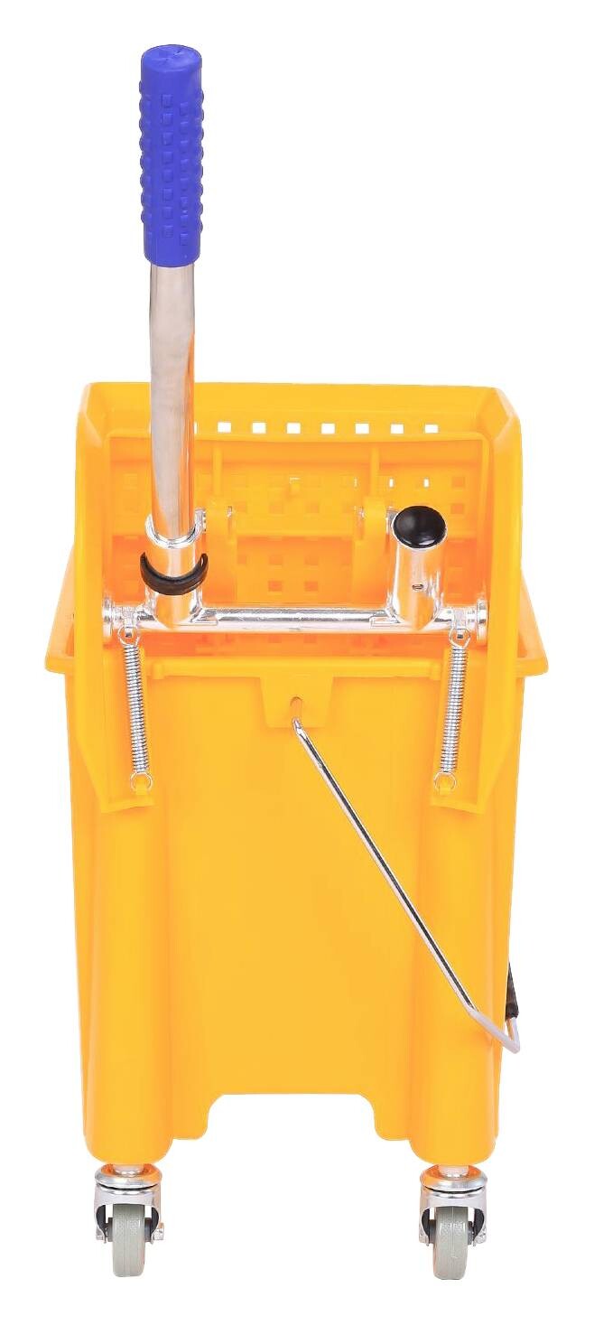 HOMCOM Putzwagen gelb Kunststoff B/H/T: ca. 63x67x27 cm