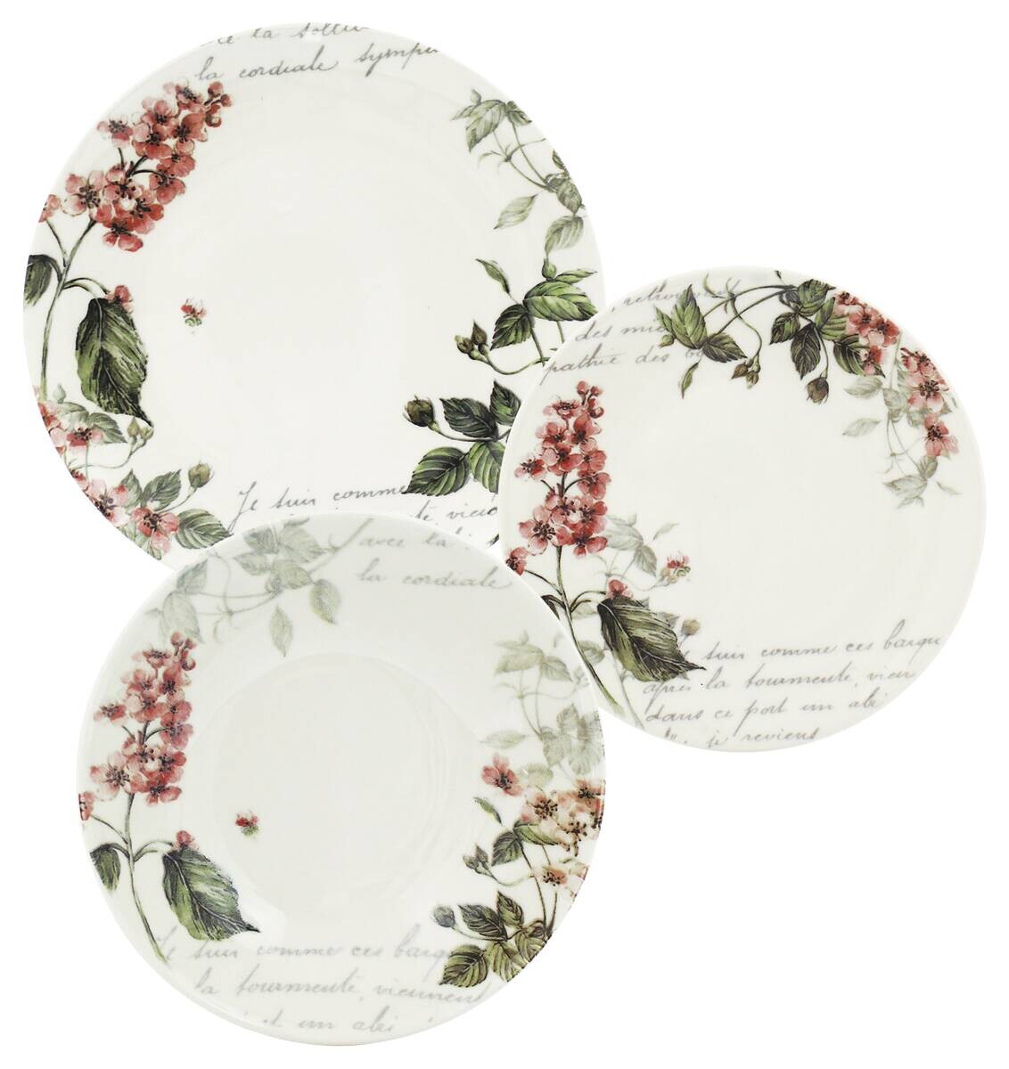 LA MAISON Geschirrset PROVENCE weiß Steinzeug LA MAISON Geschirrset PROVENCE weiß Steinzeug