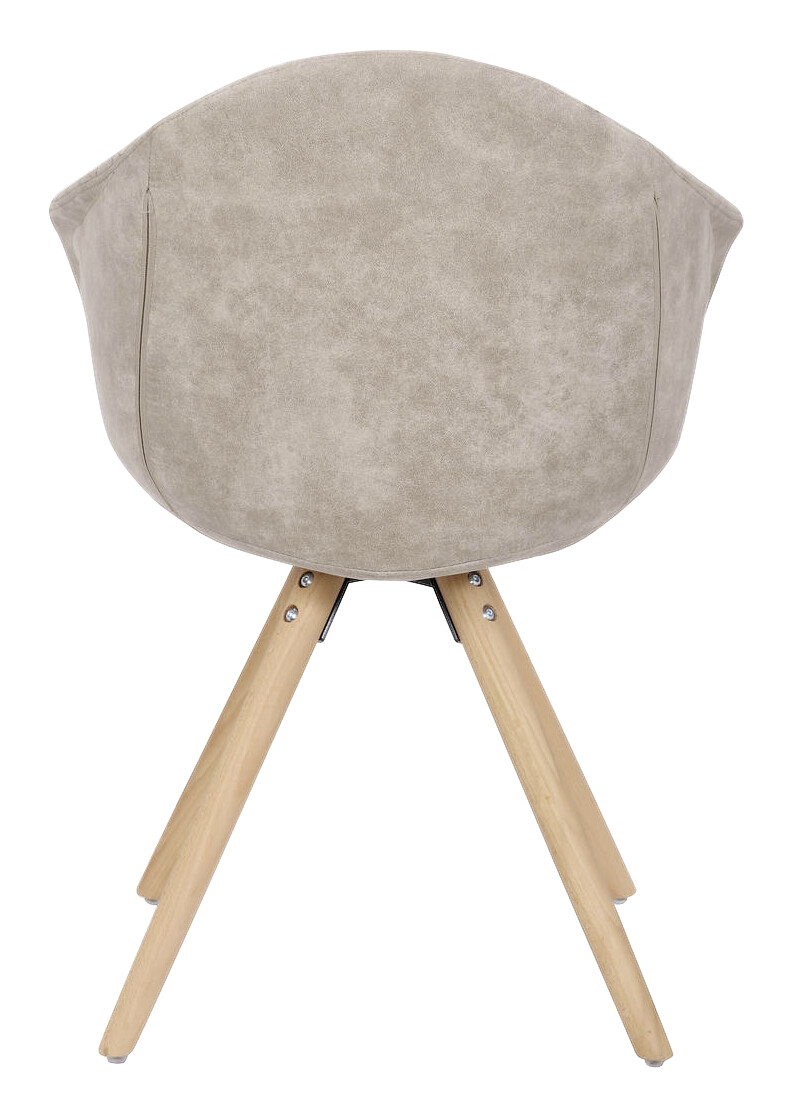 Stuhl Chadwick 100 2er creme Microfaser B/H/T: ca. 59x82x55 cm