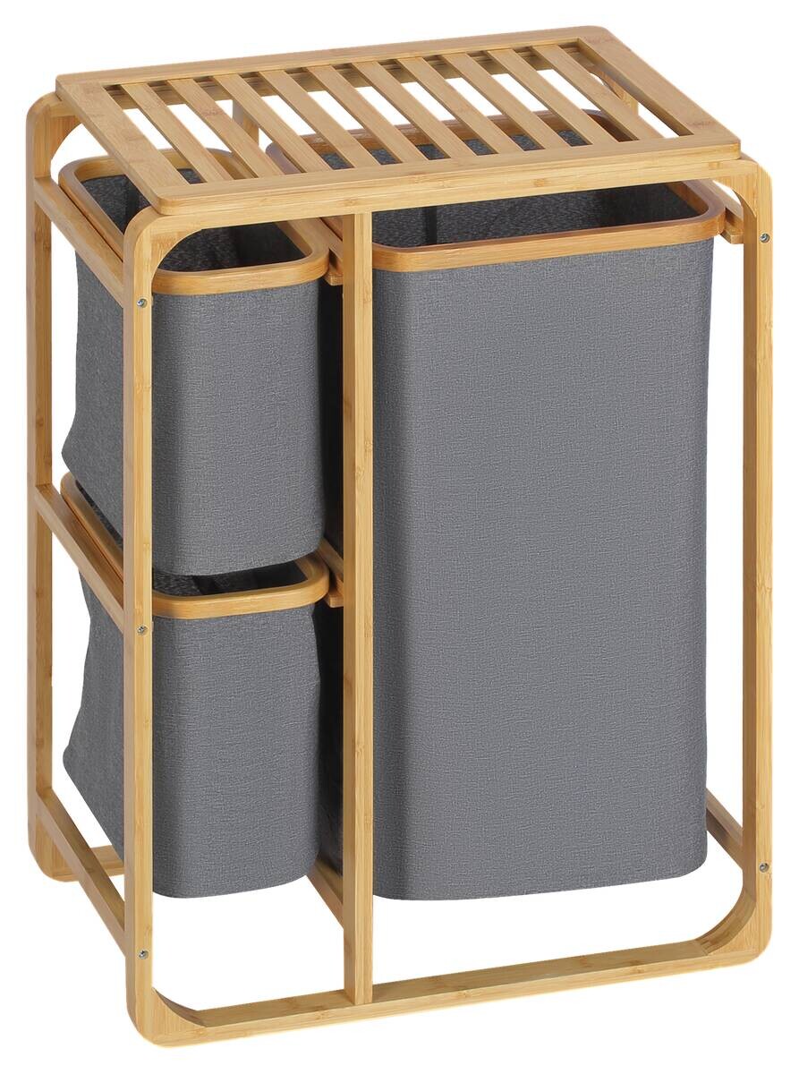 HOMCOM Wäschekorb natur B/H/L: ca. 32x50x69,7 cm