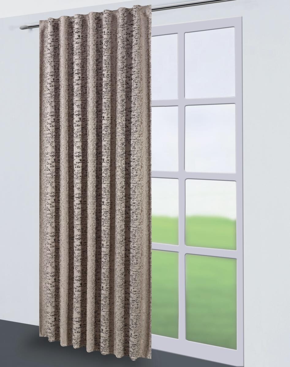 Kombivorhang Gizem taupe B/L: ca. 140x245 cm