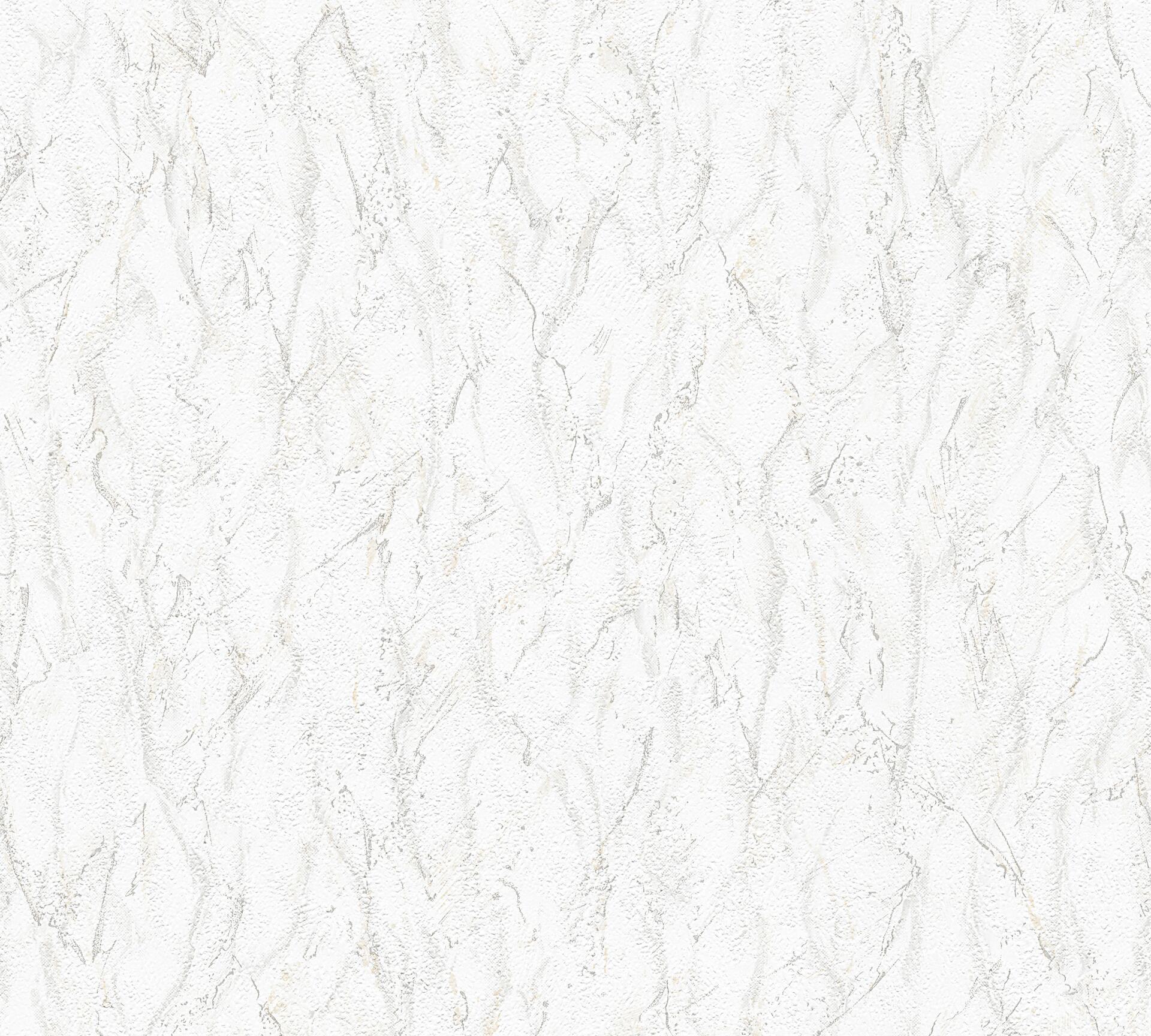 A.S.Creation Papiertapete weiß B/H/D: ca. 53x1005x6,4 cm