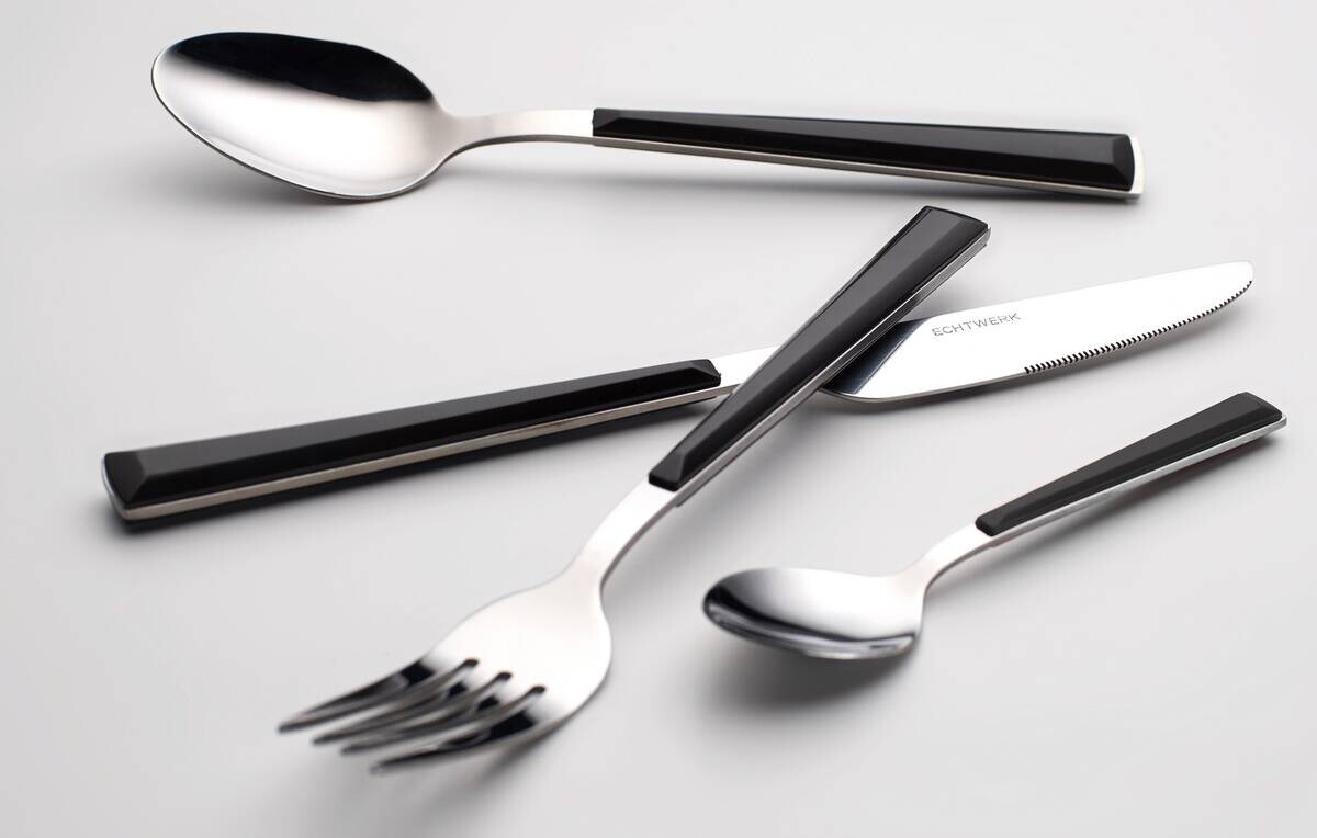 ECHTWERK Besteckset Basic schwarz Edelstahl 16 tlg.