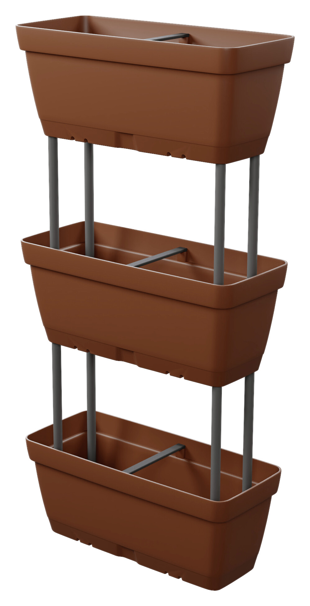 Lolego Veg Pflanzständer braun Polypropylen B/H/L: ca. 17x32x50 cm