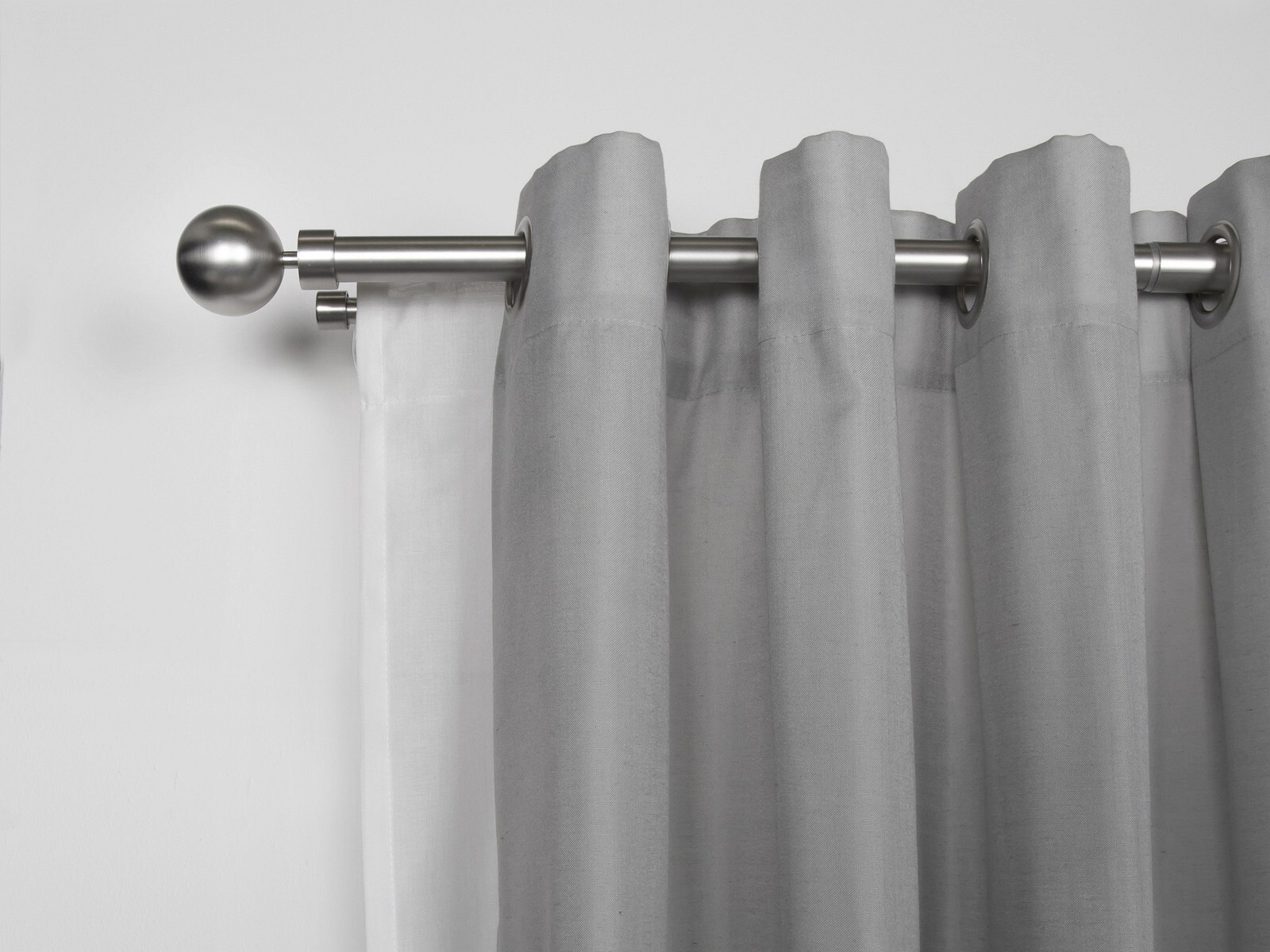 ondeco Stilgarnituren habito/ball-classic Edelstahloptik Metall ausziehbar von ca. 190 bis 360 cm 2.0 Läufe