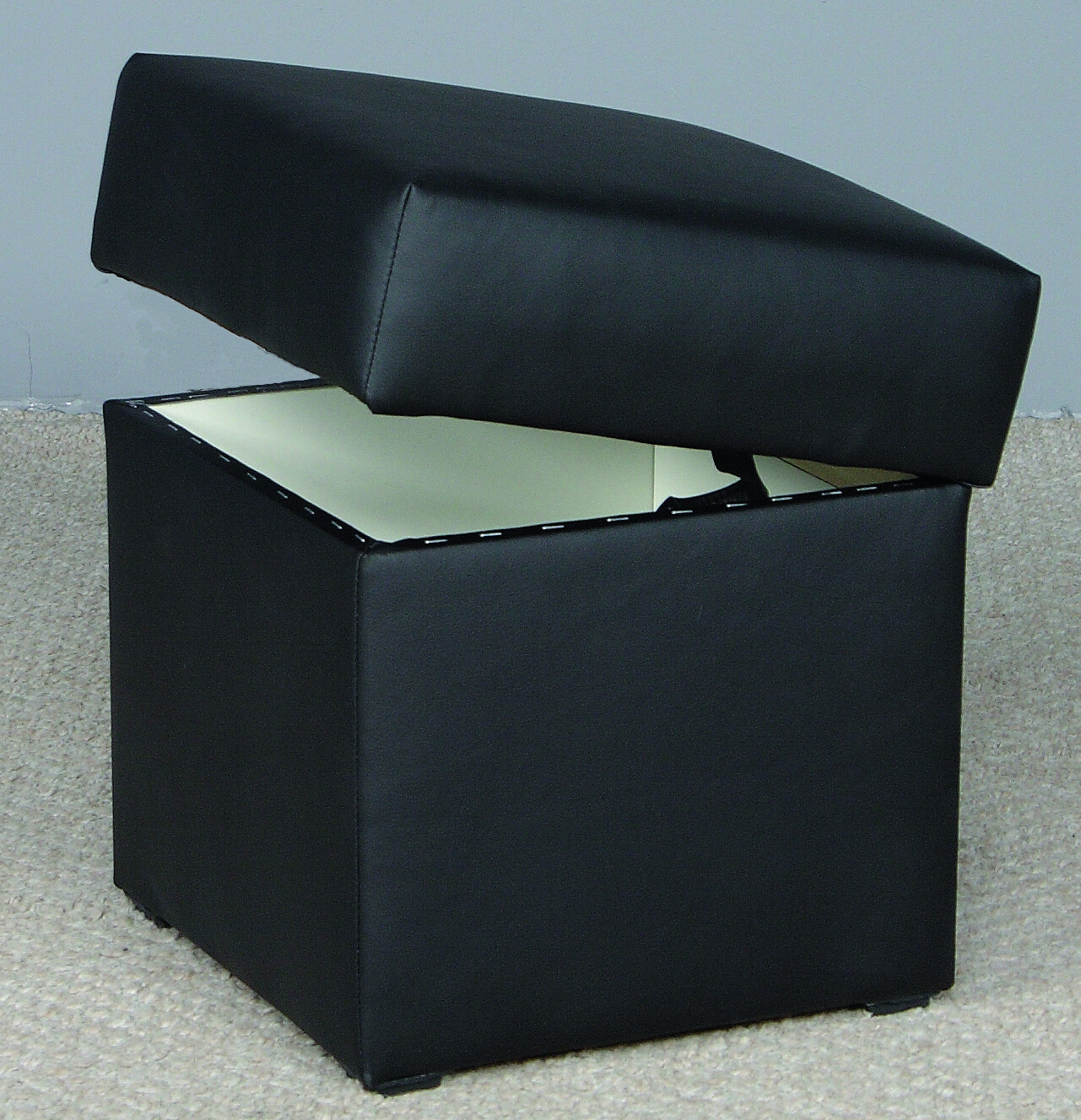 Hocker Anca schwarz B/H/T: ca. 41x43x42 cm