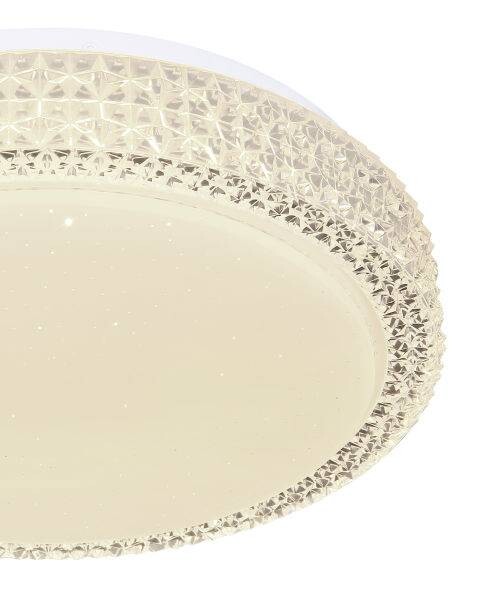 GLOBO Deckenleuchte Ovi weiß Opal klar Metall Acryl H/D: ca. 8x26 cm