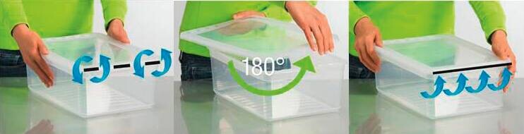 keeeper Box-Basixxset transparent B/H/L: ca. 33,5x25x39 cm