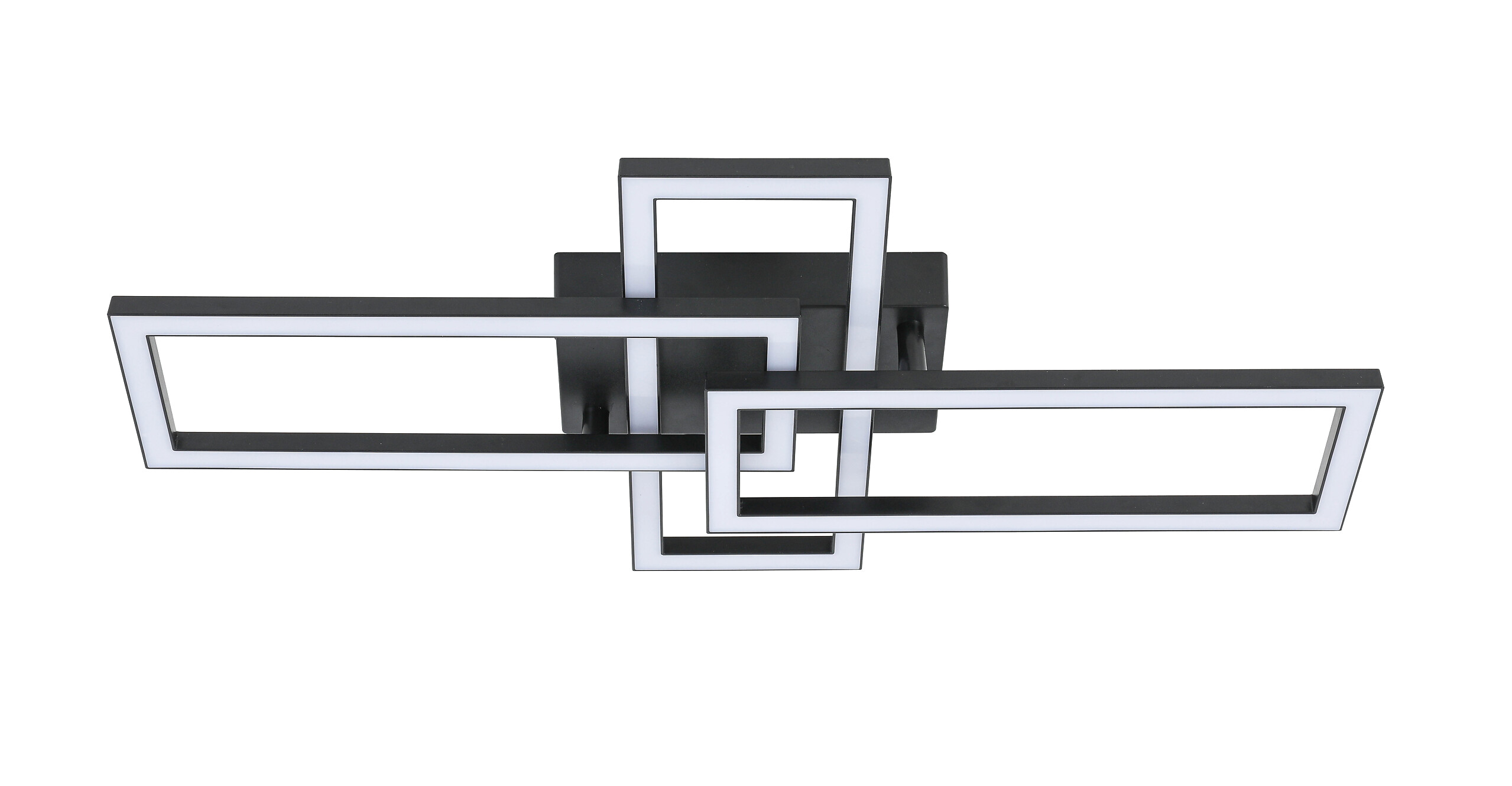 Nolo Deckenleuchte Tahnee schwarz Kunststoff B/H/L: ca. 35x8x64 cm