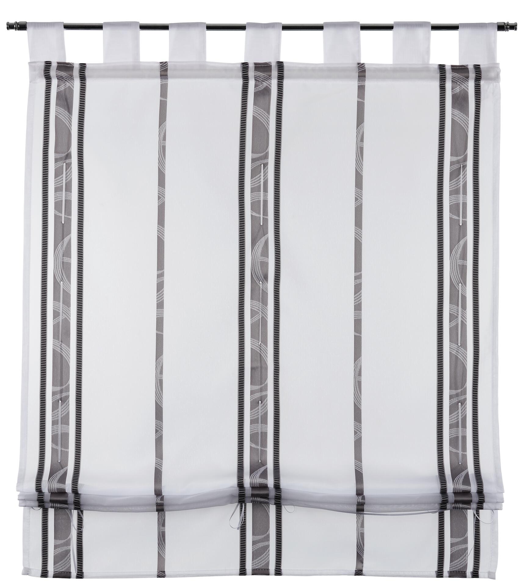 POCOline Bändchenrollo Klara grau B/L: ca. 80x140 cm