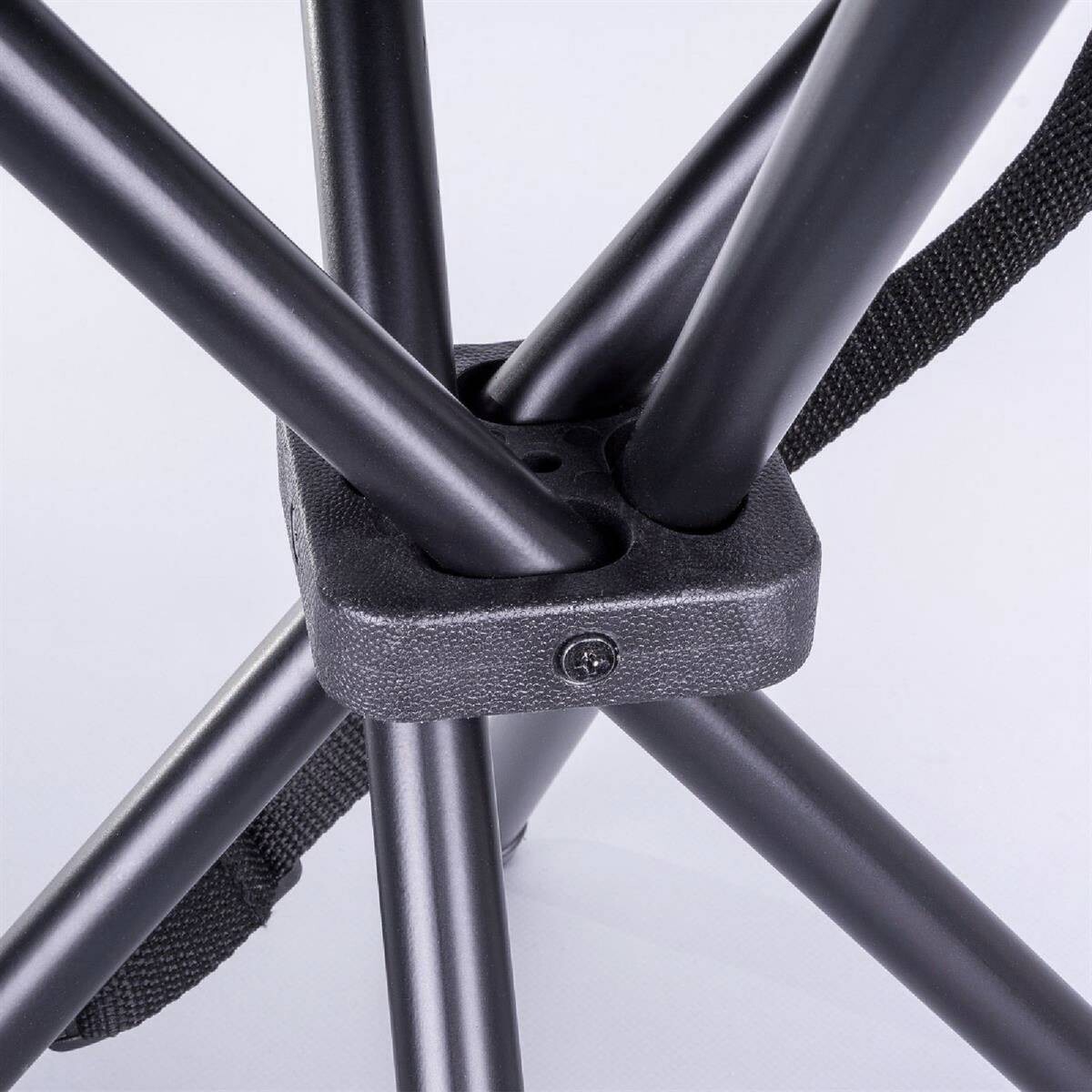 VCM Gartenhocker-Set schwarz Stahl B/H/T: ca. 33x42x33 cm