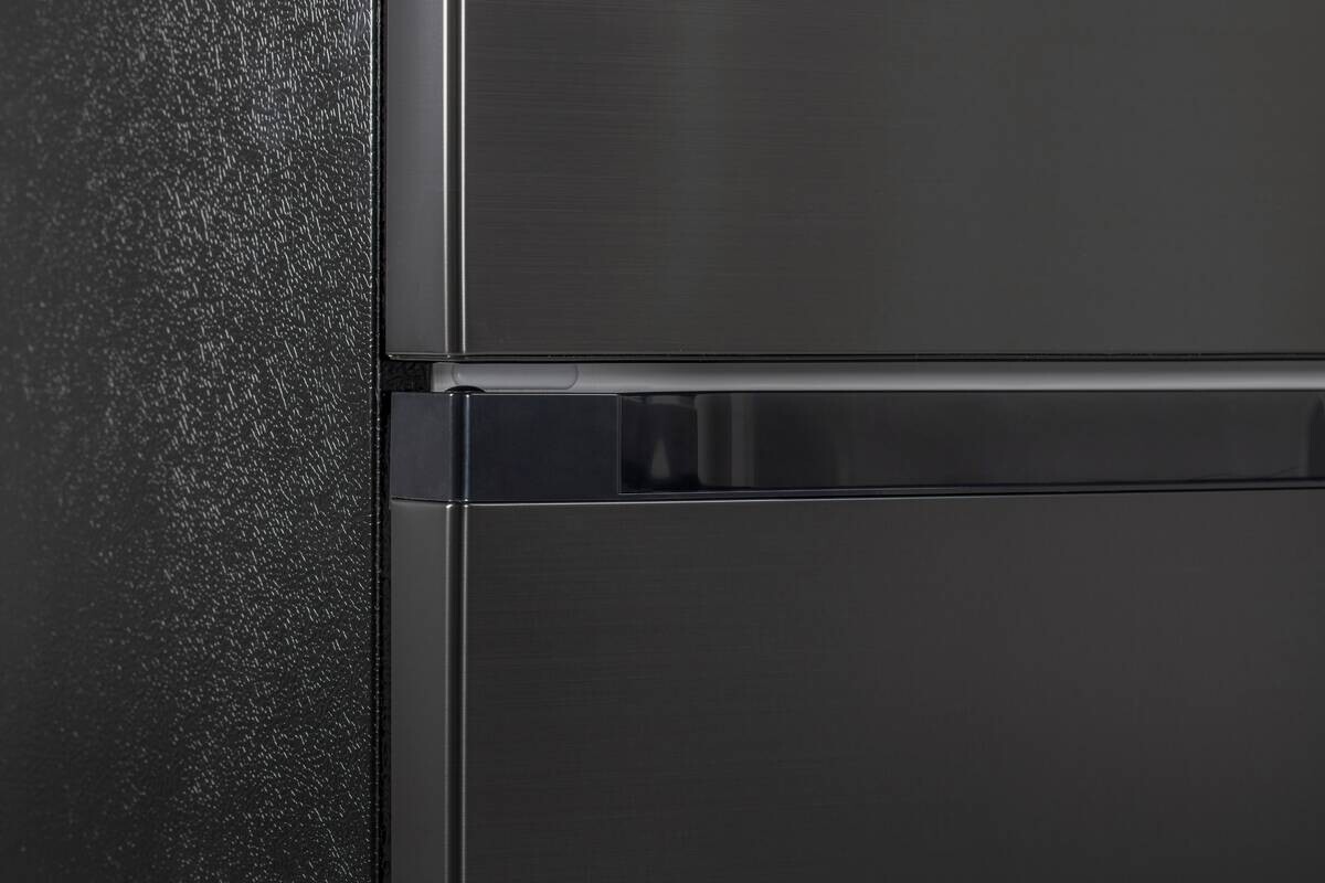 POCOline Kühl-/Gefrierkombination KGK 144-157 CDIX dark Inox B/H/T: ca. 47x144x50 cm