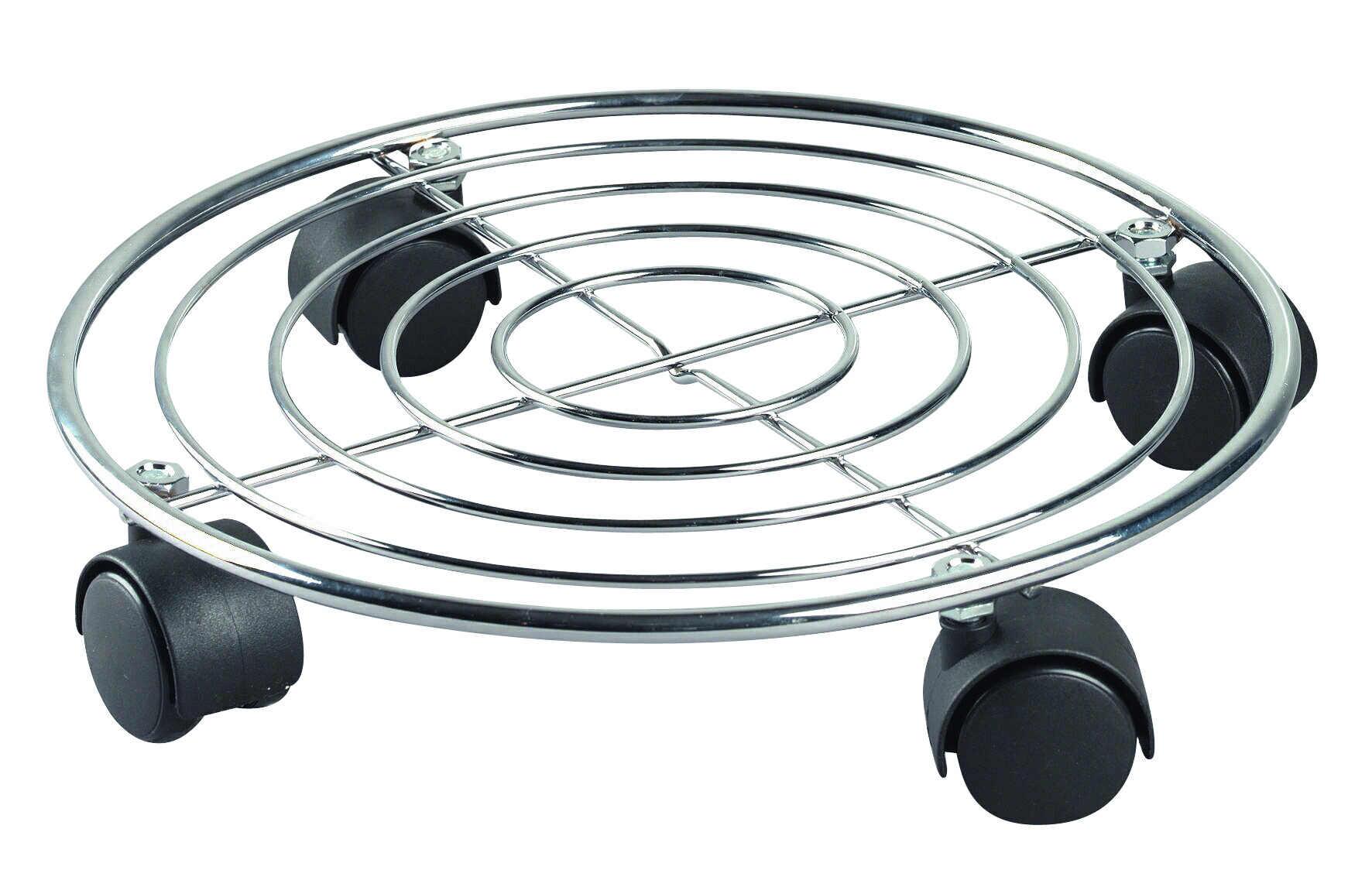 Axentia Pflanzenroller Chrom Metall B/H/L: ca. 30,5x6x30,5 cm