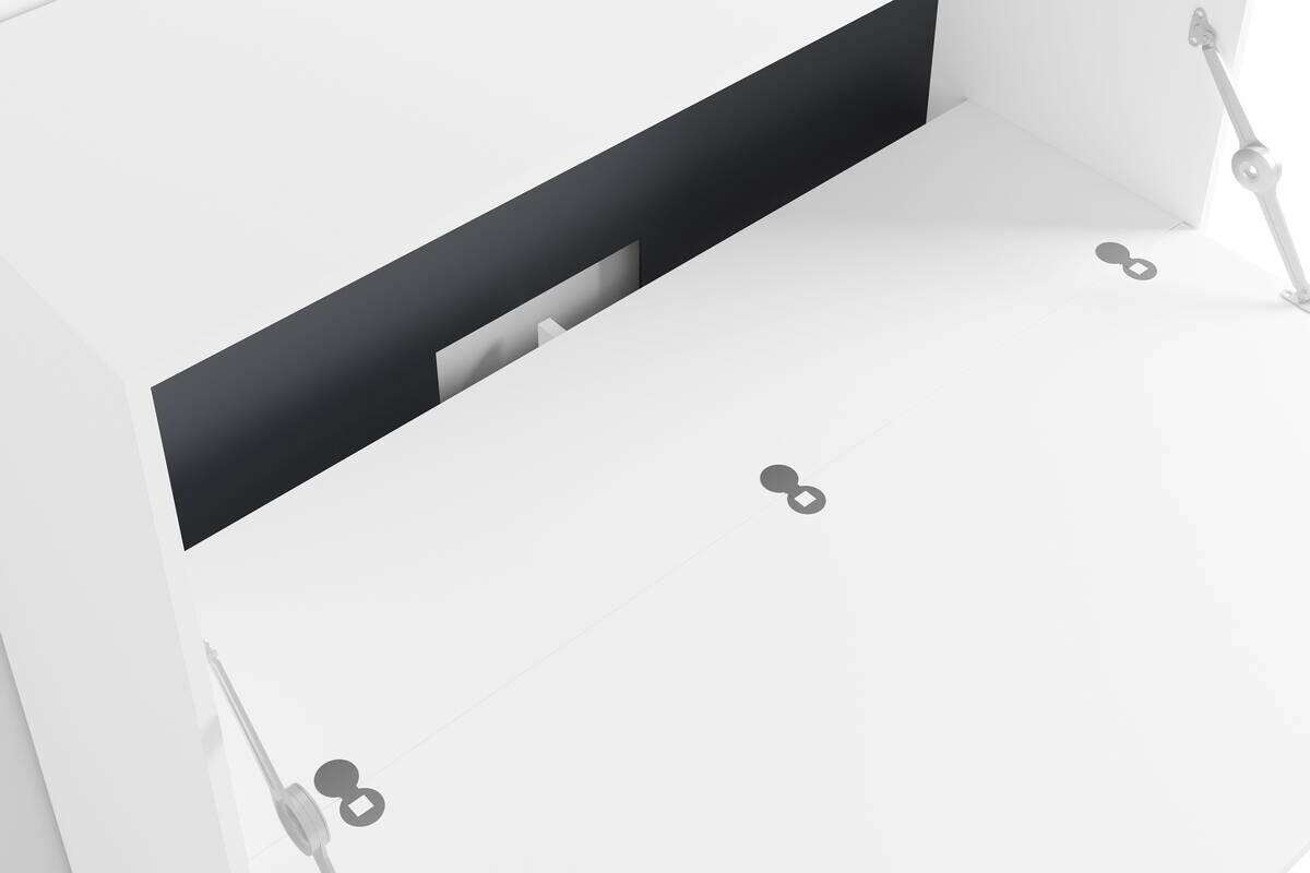 Sekretär MONTANA weiß B/H/T: ca. 120x127x40 cm