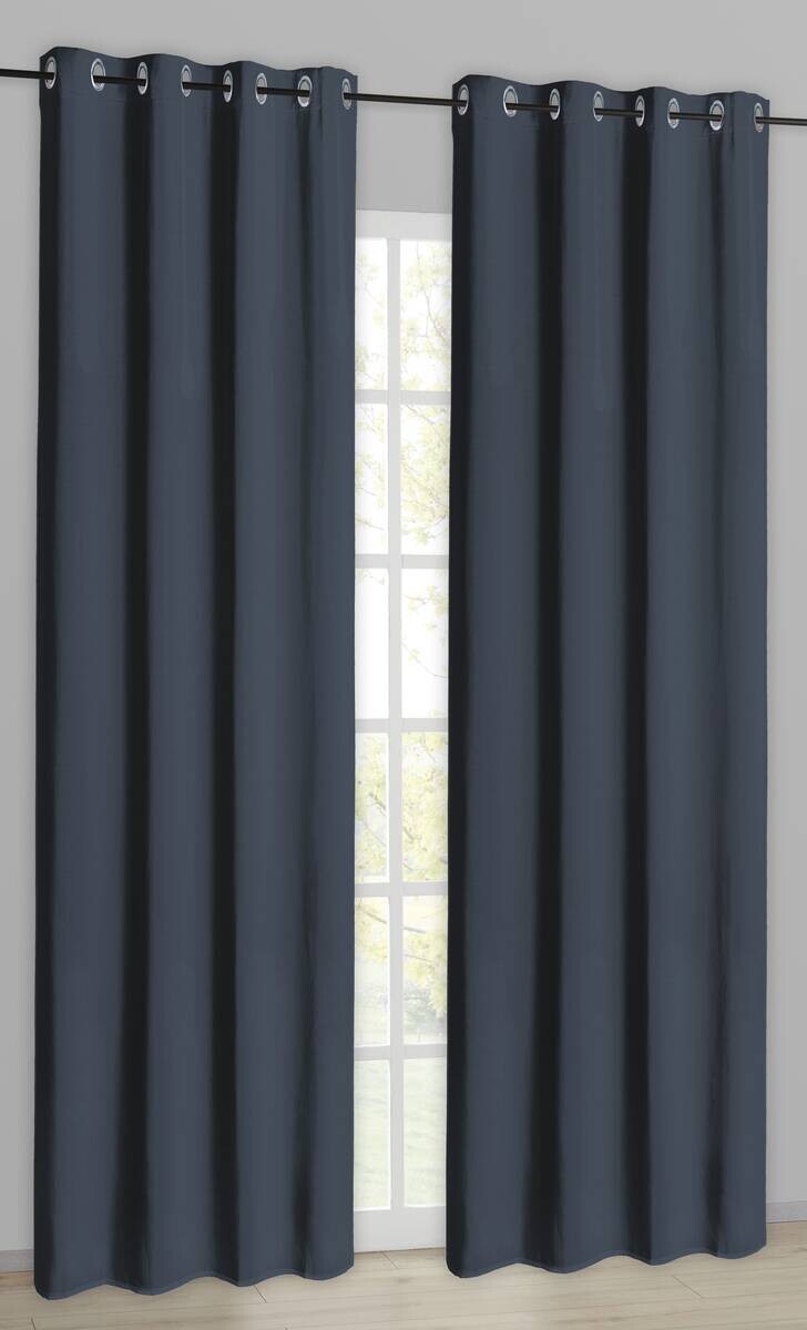 Verdunklungsvorhang New Darkness dunkelblau B/L: ca. 135x245 cm