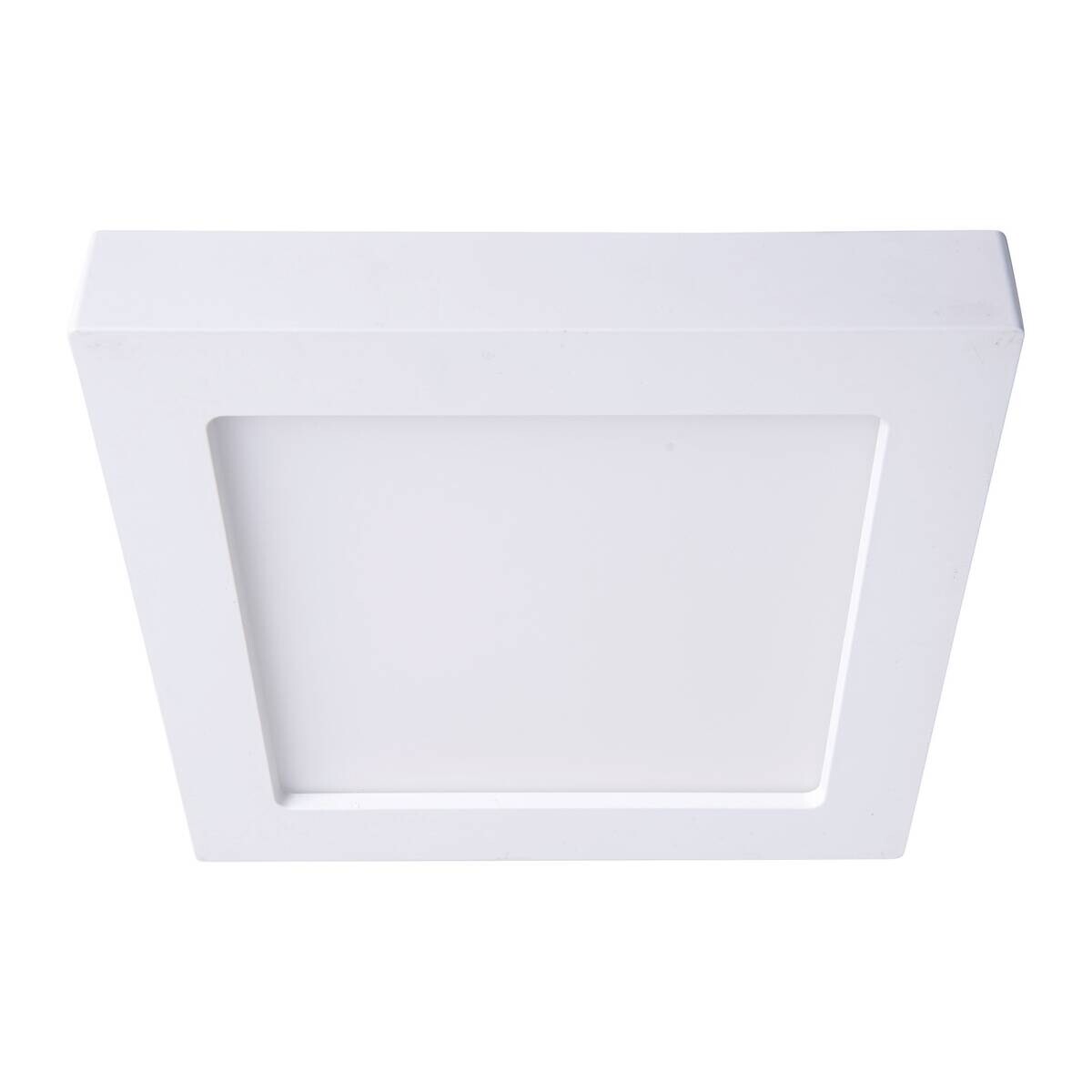Näve Leuchten LED-Ein-/Aufbauleuchte weiß Kunststoff Metall B/H/T: ca. 22,7x3,5x22,7 cm