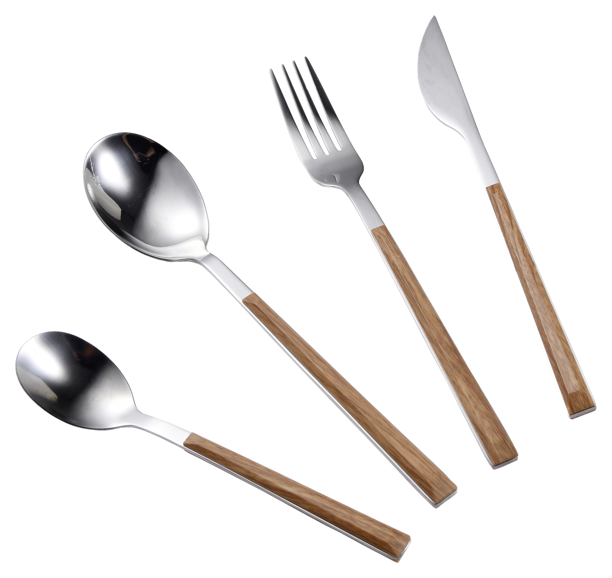 BERGNER Besteckset NATURALLY silber Kunststoff 24 tlg.