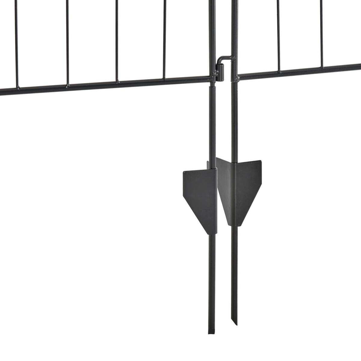 Outsunny Zaun schwarz Polypropylen B/H/L: ca. 0,8x365x112 cm