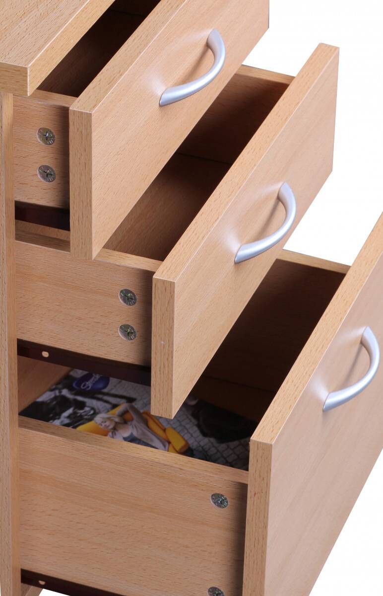 Rollcontainer braun Spanplatte B/H/T: ca. 40x60x45 cm