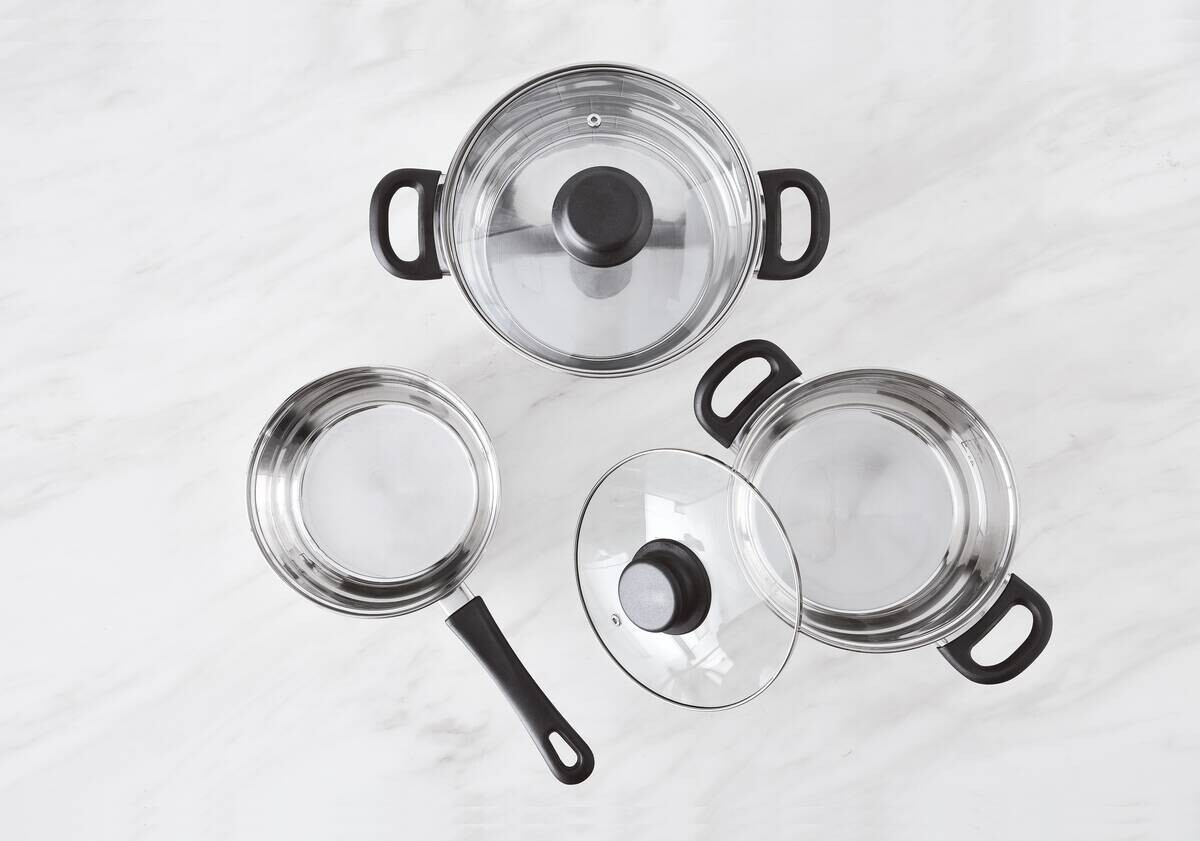 SAN IGNACIO Topfset TOLEDO silber Edelstahl 5 tlg.