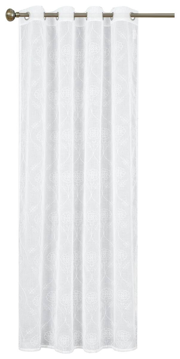 home Topline Ösenvorhang Luna weiß B/L: ca. 135x245 cm